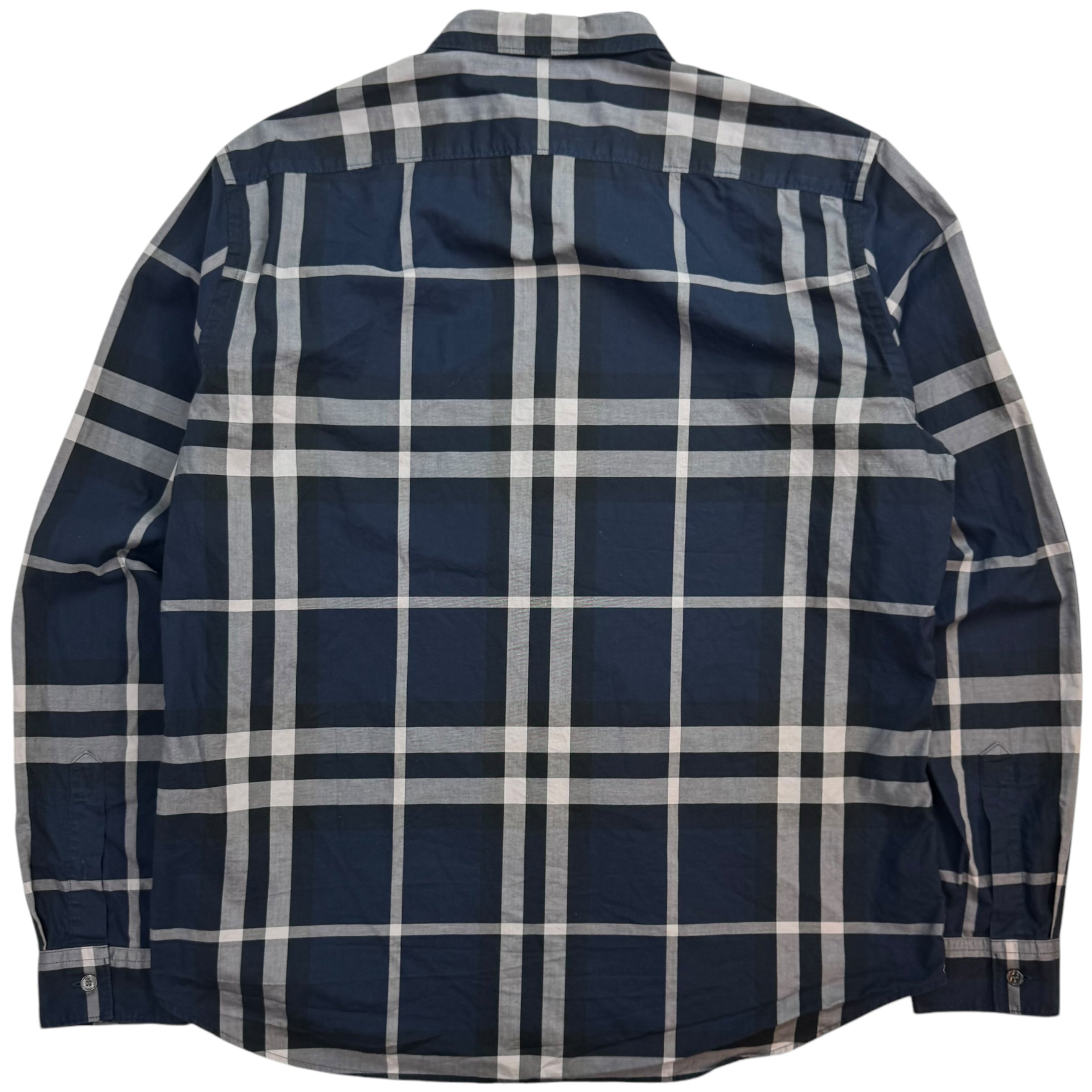 Burberry Brit Button Up Shirt Striped Blue