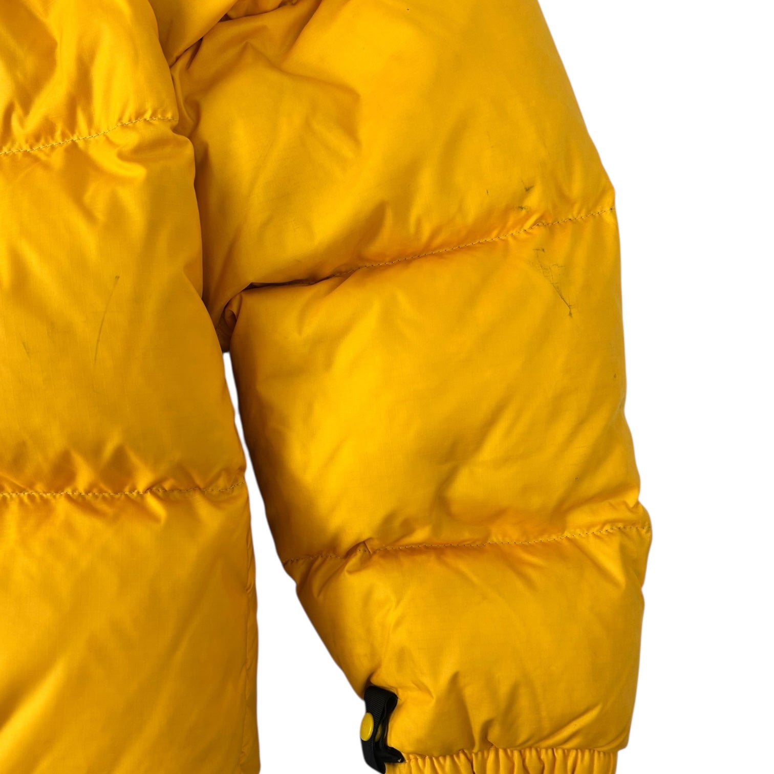 Vintage Women's The North Face 700 Fill Nuptse Jacket Black/Yellow