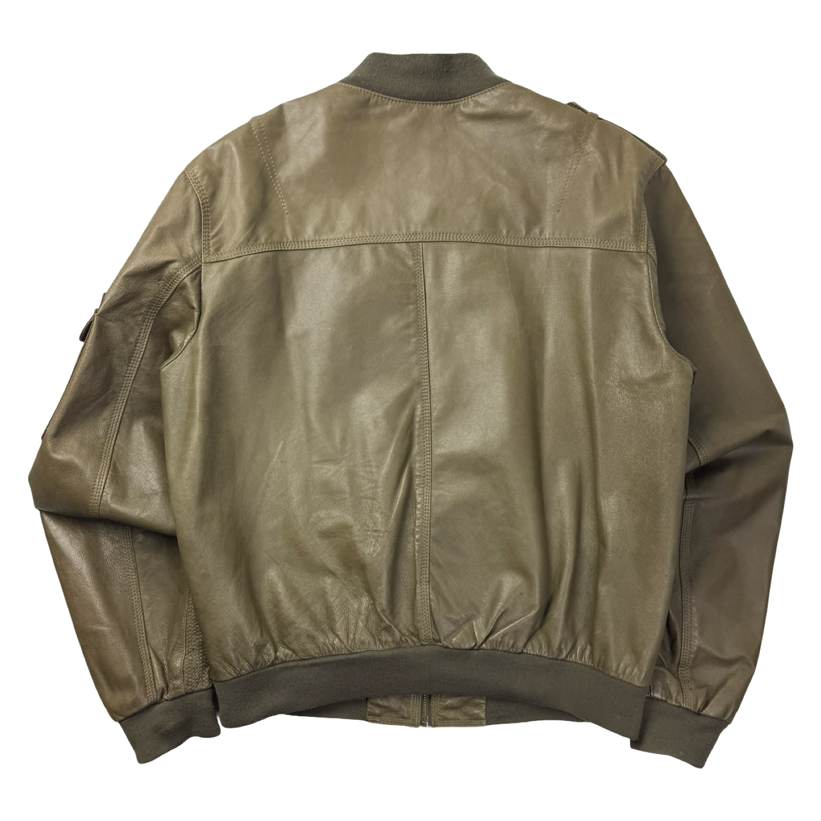 Vintage Danier Leather Flight Jacket Olive