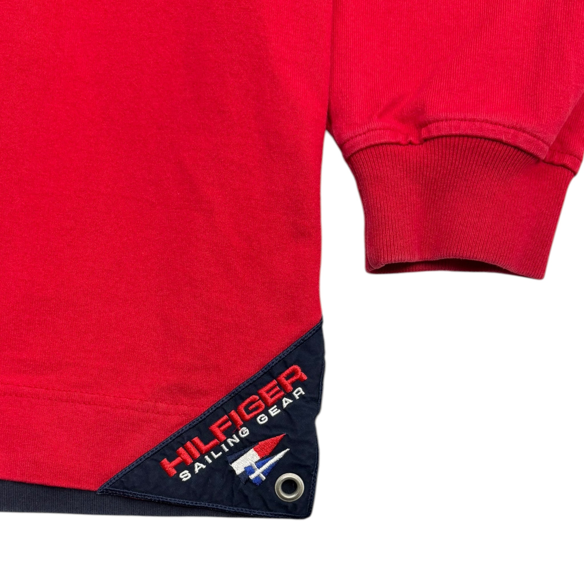 Vintage Tommy Hilfiger Sailing Gear Rugby Red