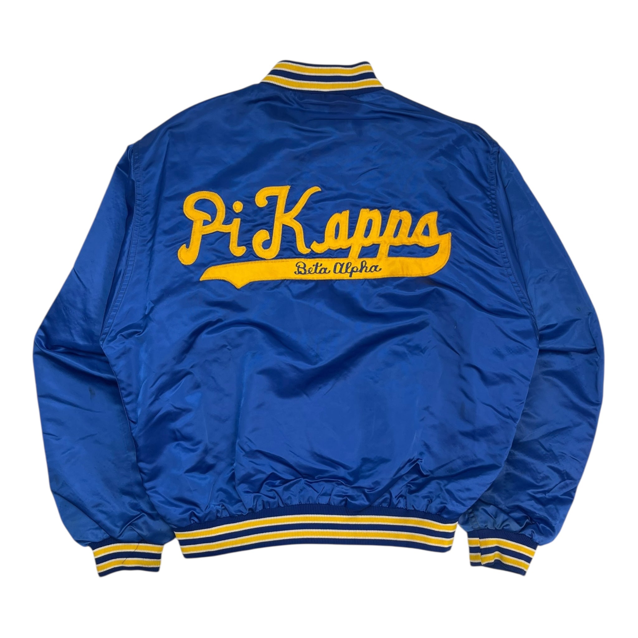 Vintage ‘70s Satin Fraternity Button Up Jacket