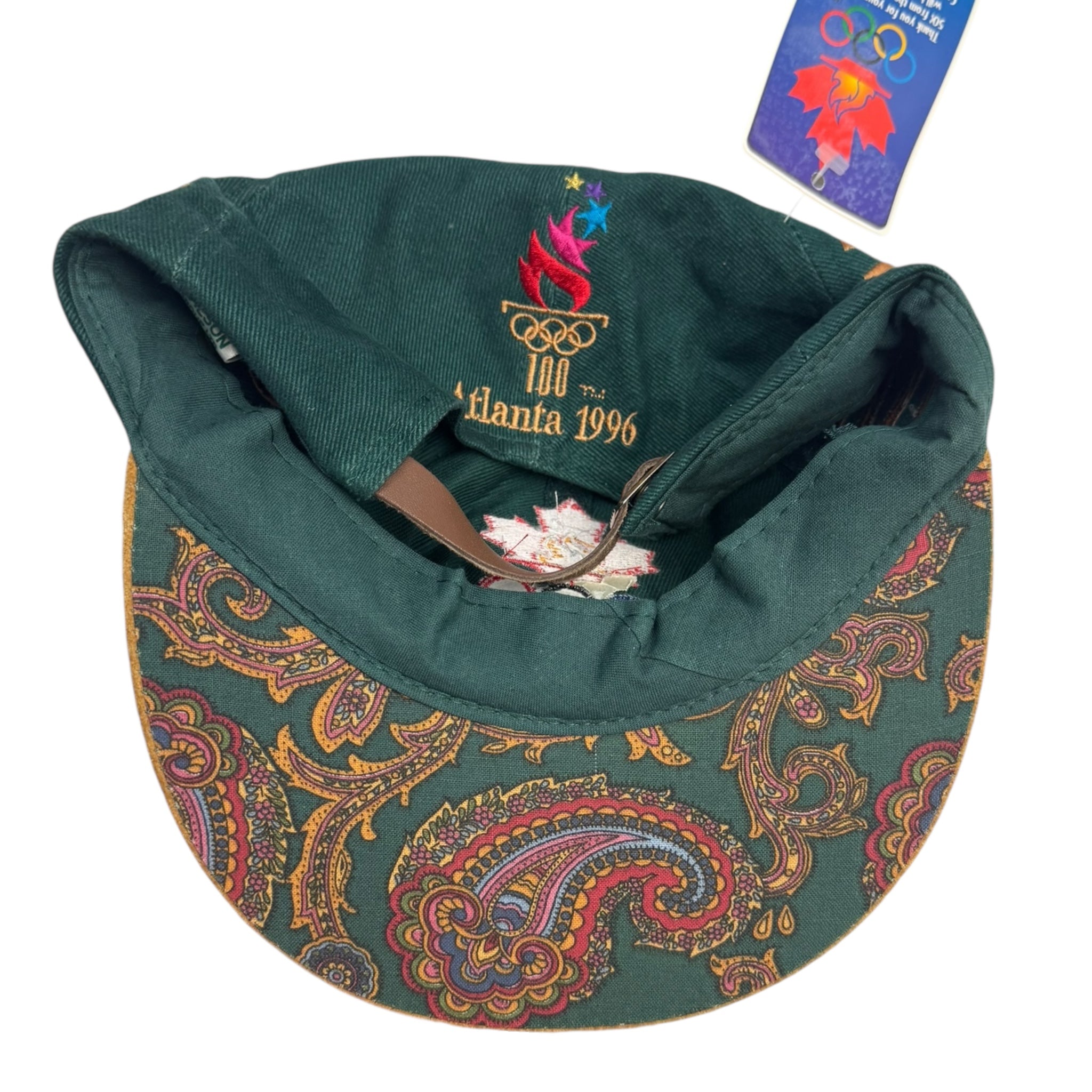 Vintage 1996 Atlanta Olympics Paisley Brim Hat