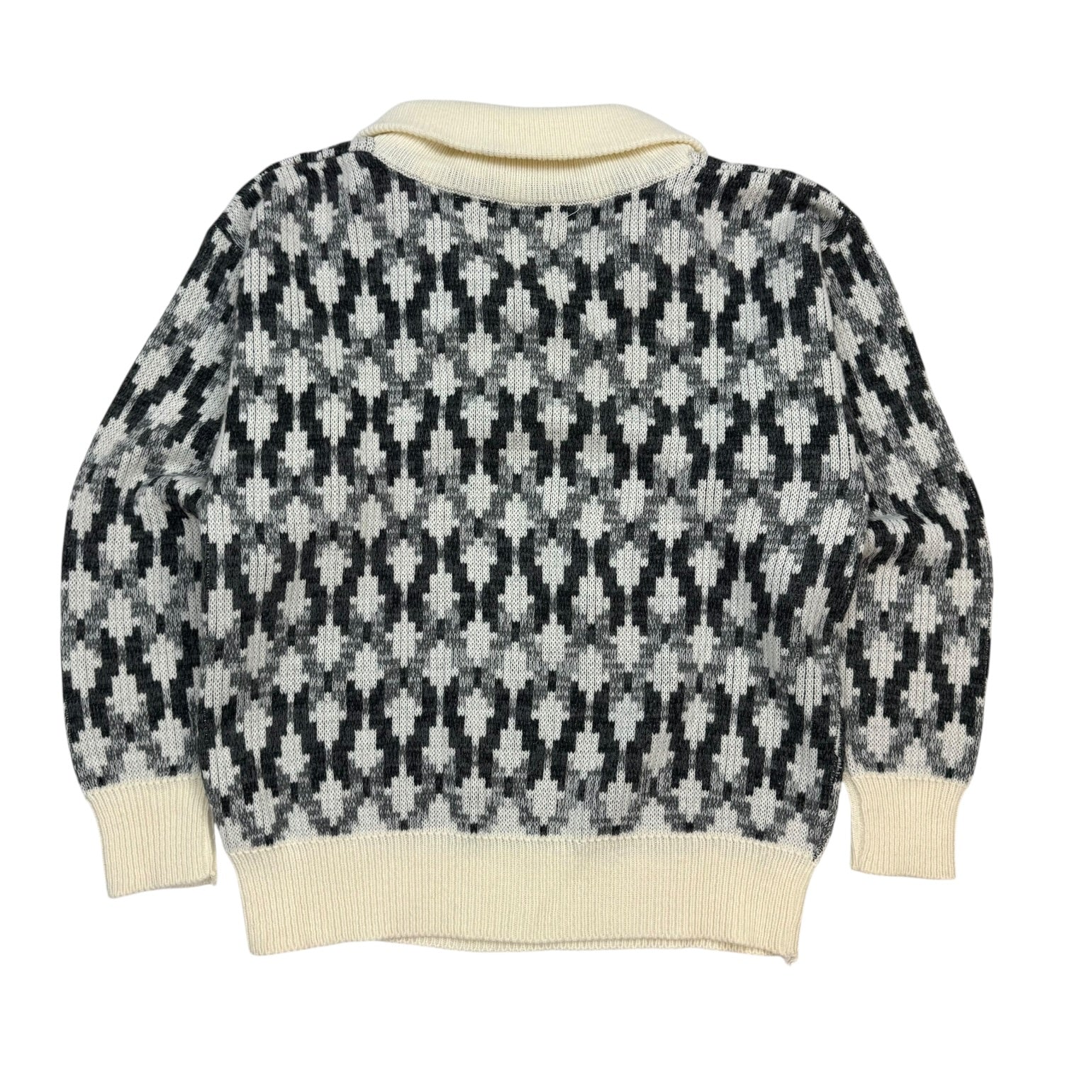 Vintage Givenchy Shawl Kneck Sweater White/Black