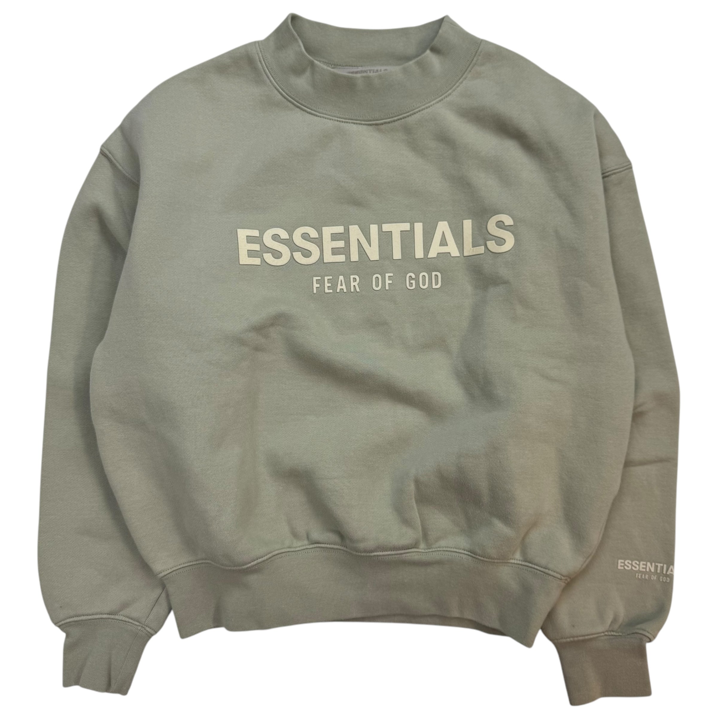 Fear Of God Essentials Kids Turtleneck Sweatshirt Seafoam