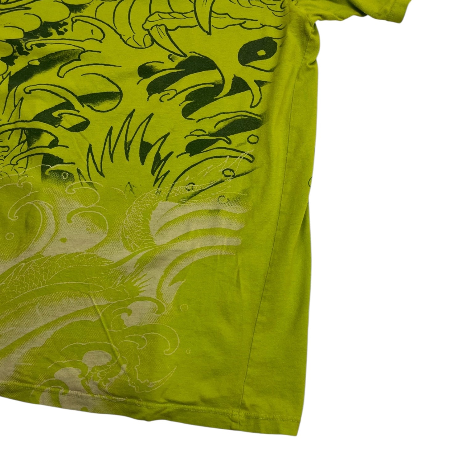 Y2K Ed Hardy Dragon All Over Print Tattoo T-Shirt