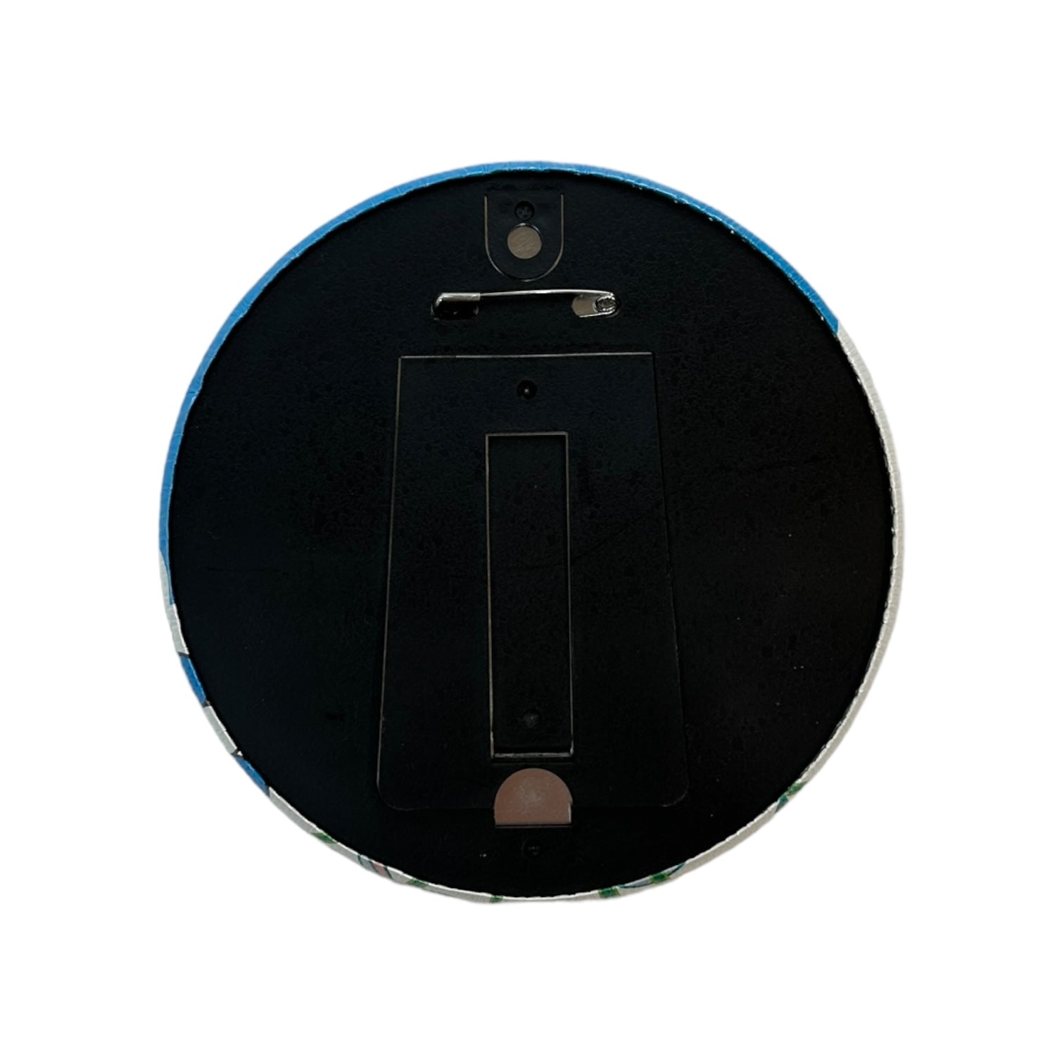 Takashi Murakami Multi Rainbow Flower Blue Pin