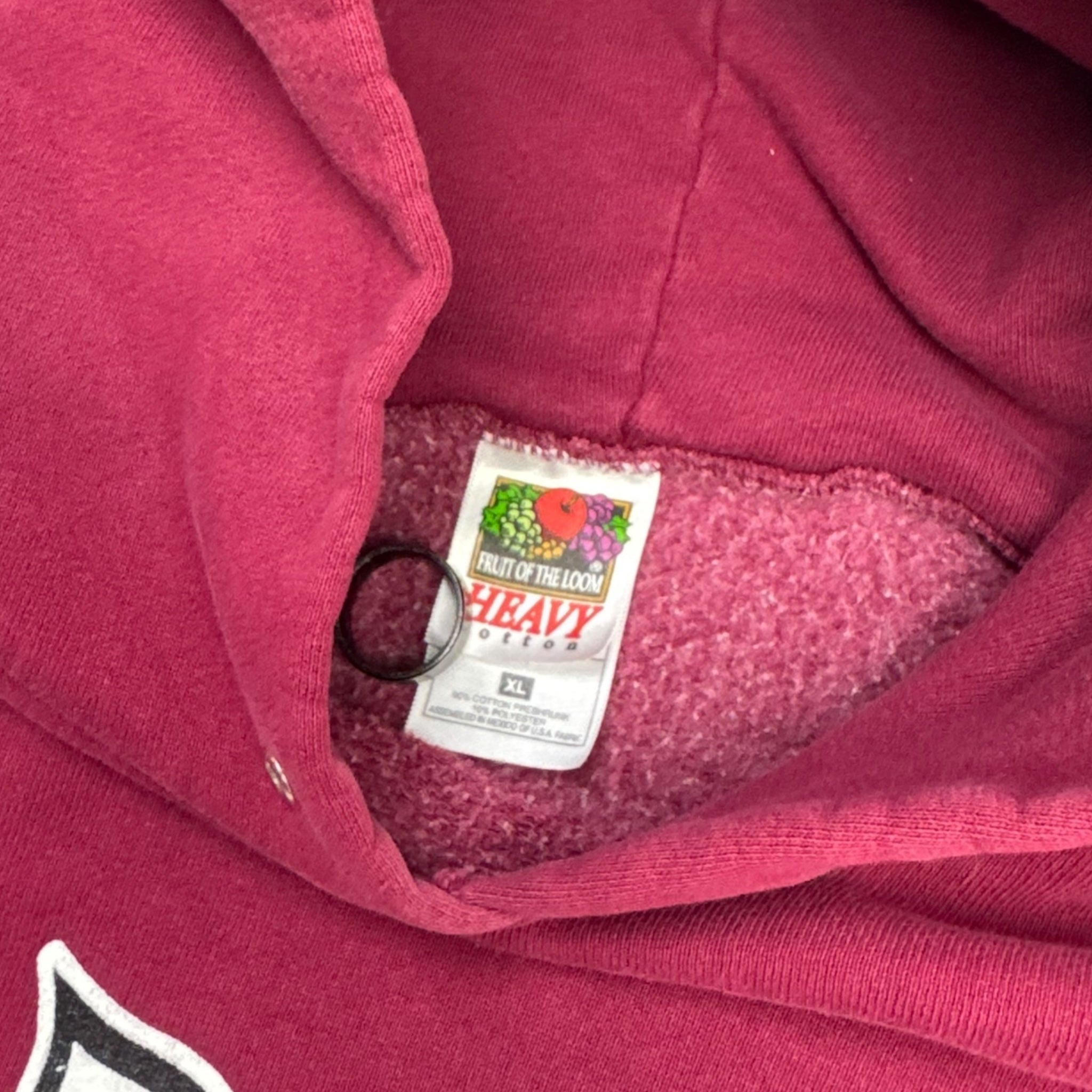 Vintage Y2K Pig Wheels Skateboard Hoodie Burgundy