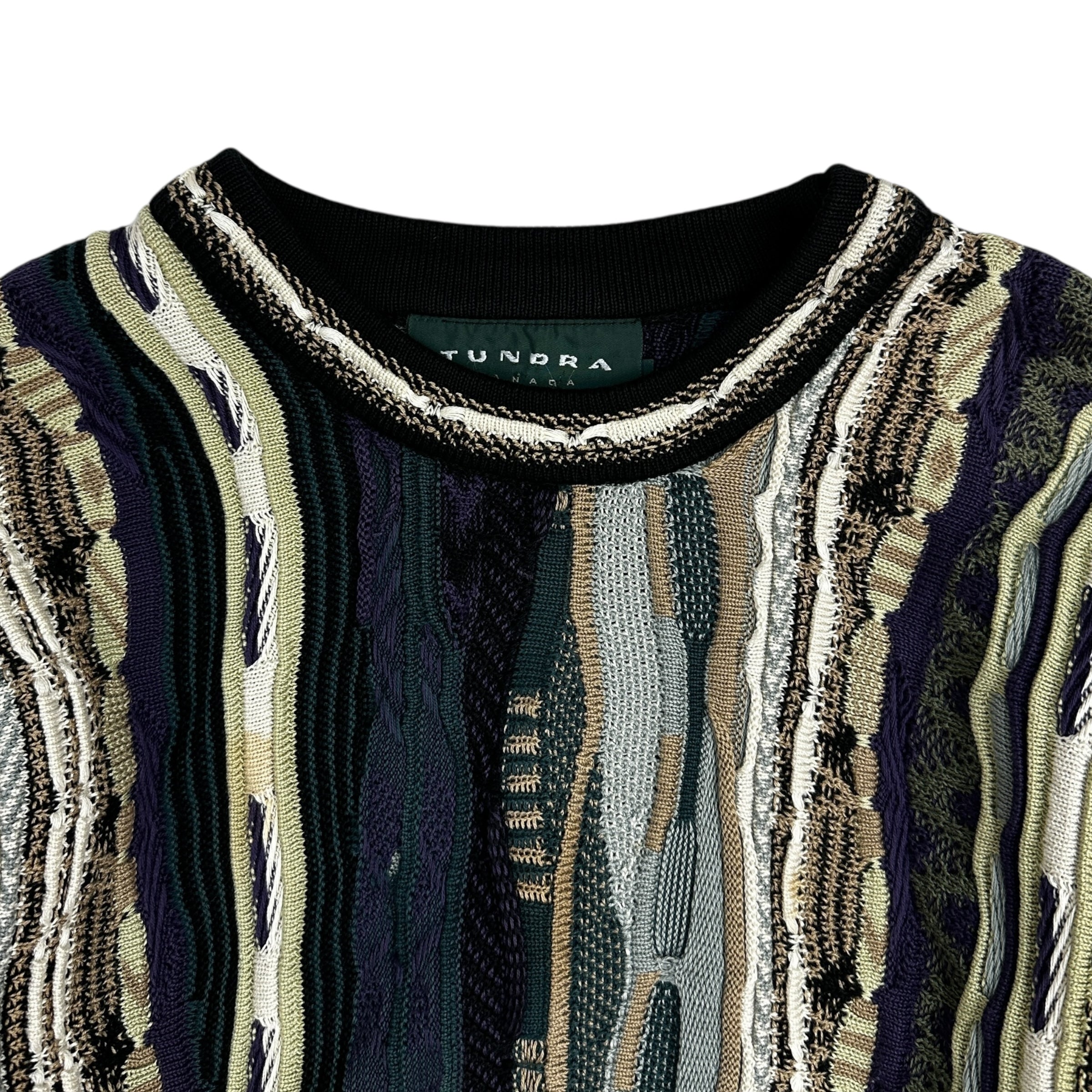 Vintage Tundra Cable knit Sweater Multicolour