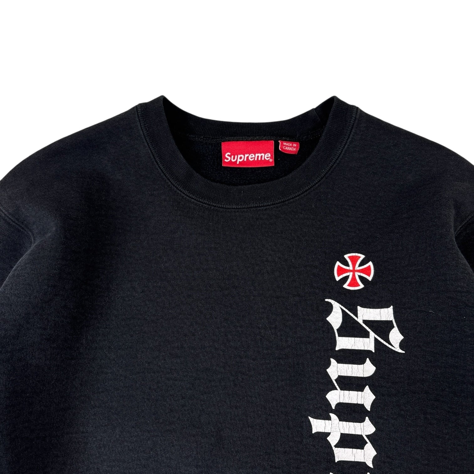 Supreme X Independent Crewneck Black