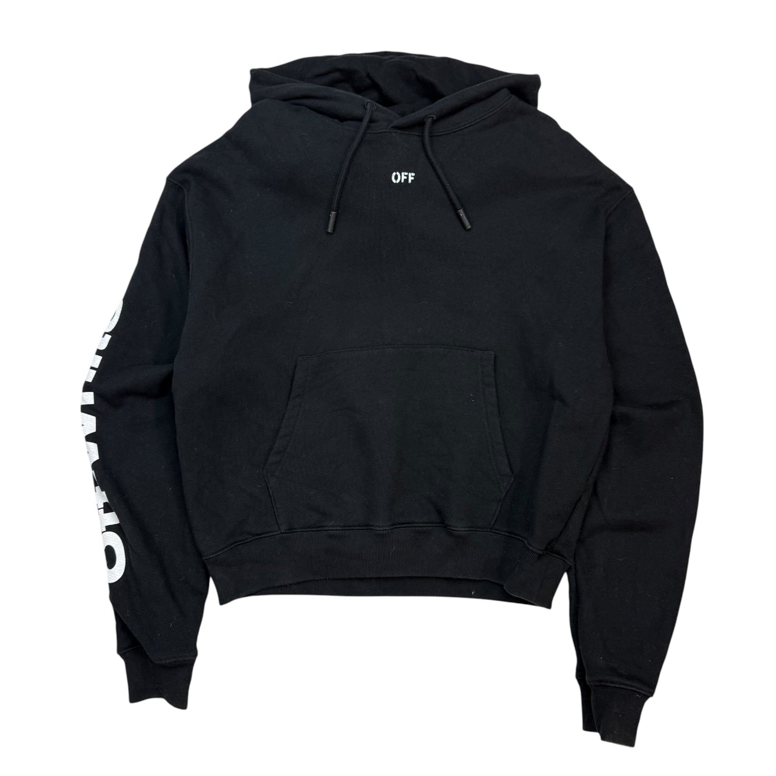 Off-White Diagonal Skulls Hoodie Black