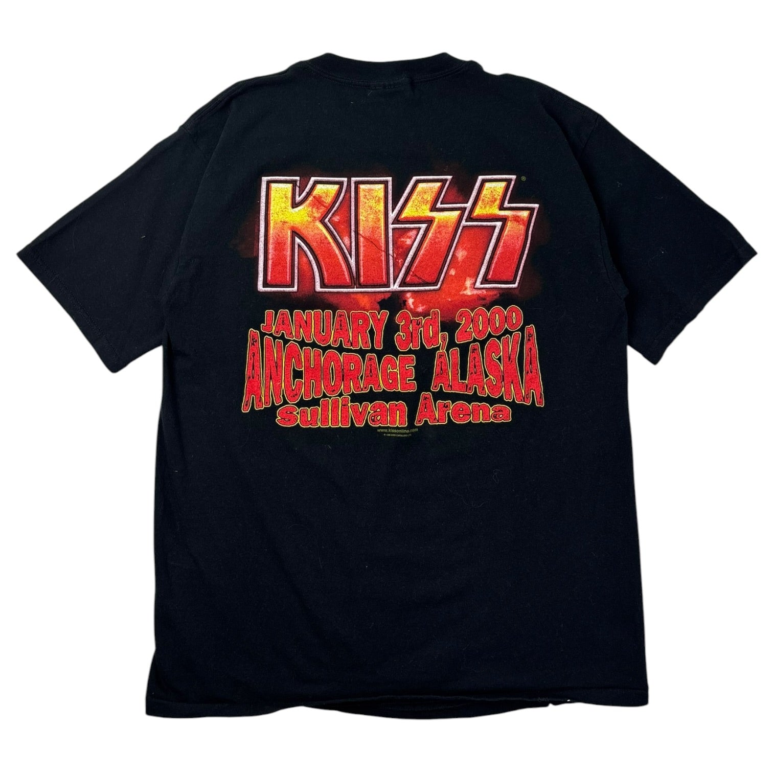 2000 Kiss Anchorage Alaska Tour Date T-Shirt