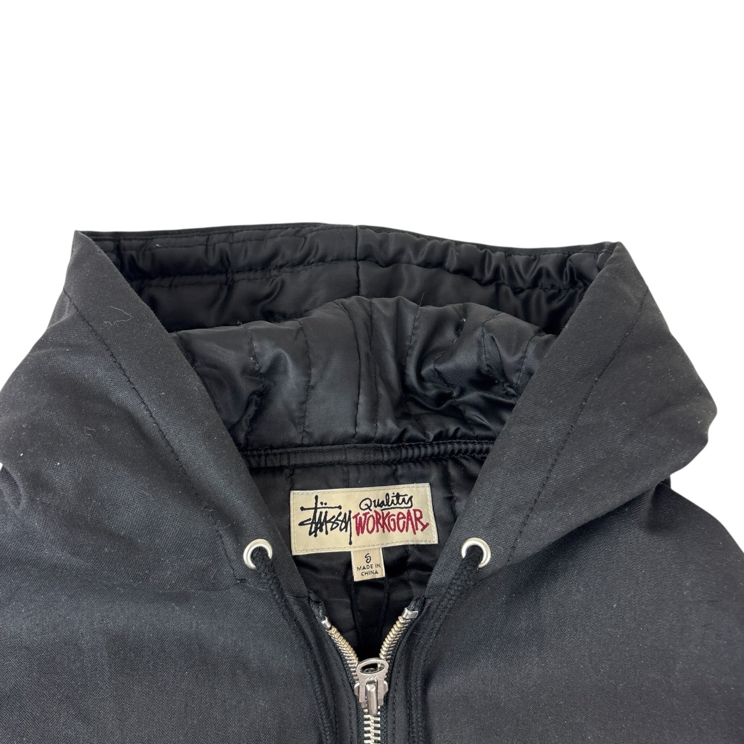 Stussy Waxed Cotton Work Jacket Black