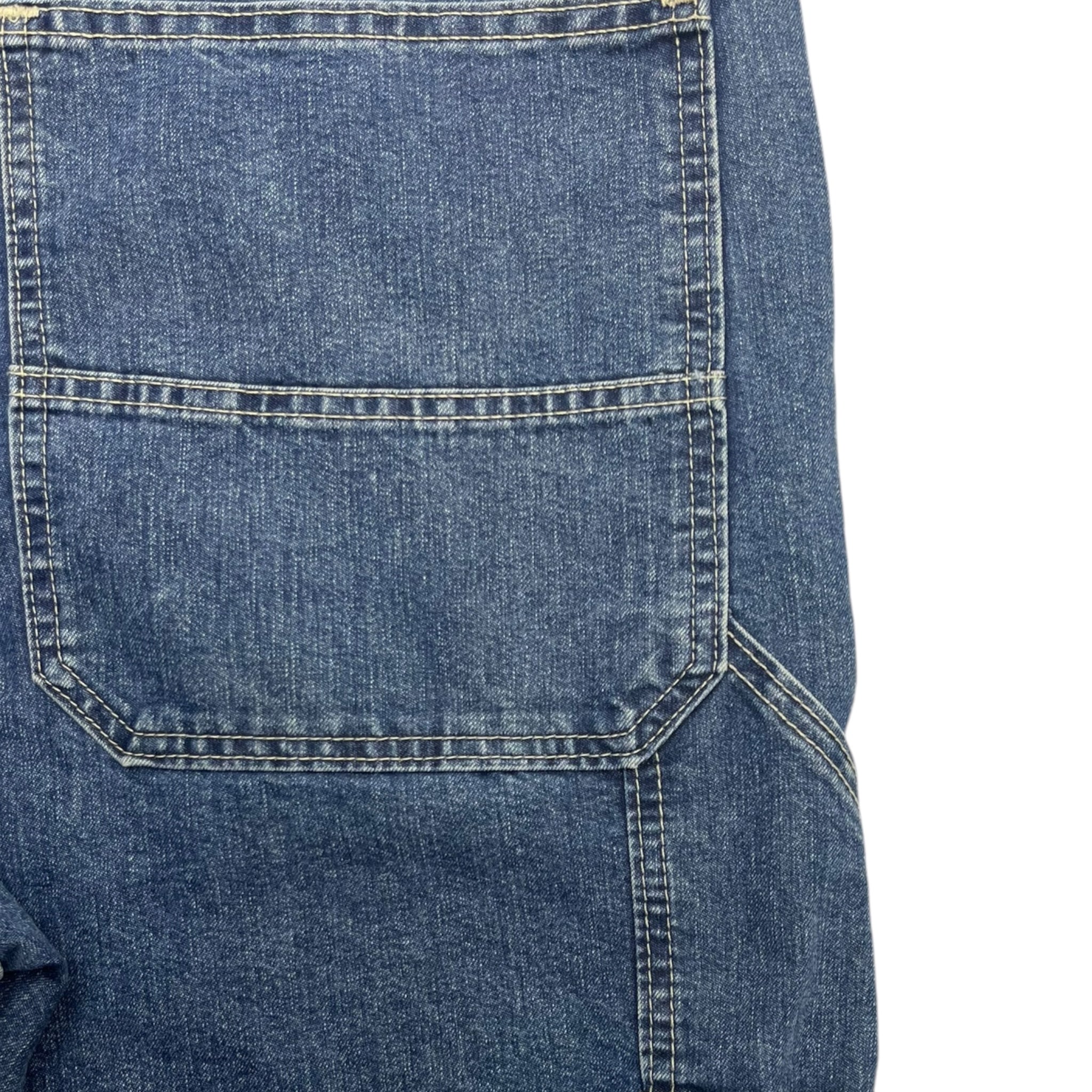 Vintage Lee Carpenter Jorts Deep Mid Wash