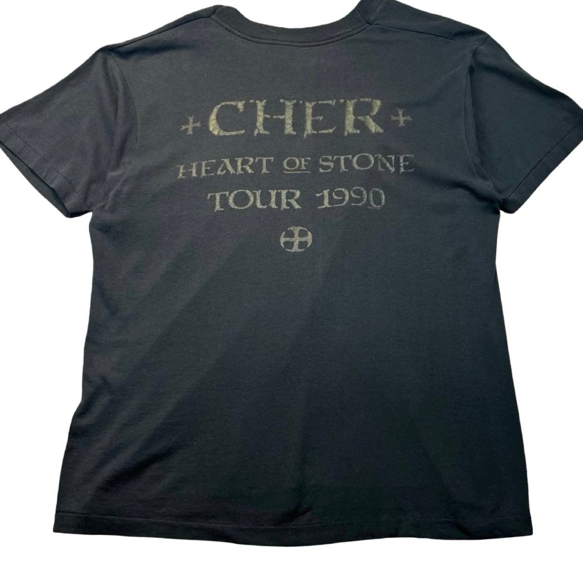 Vintage 1990 Cher Heart Of Stone Tour T-Shirt Black
