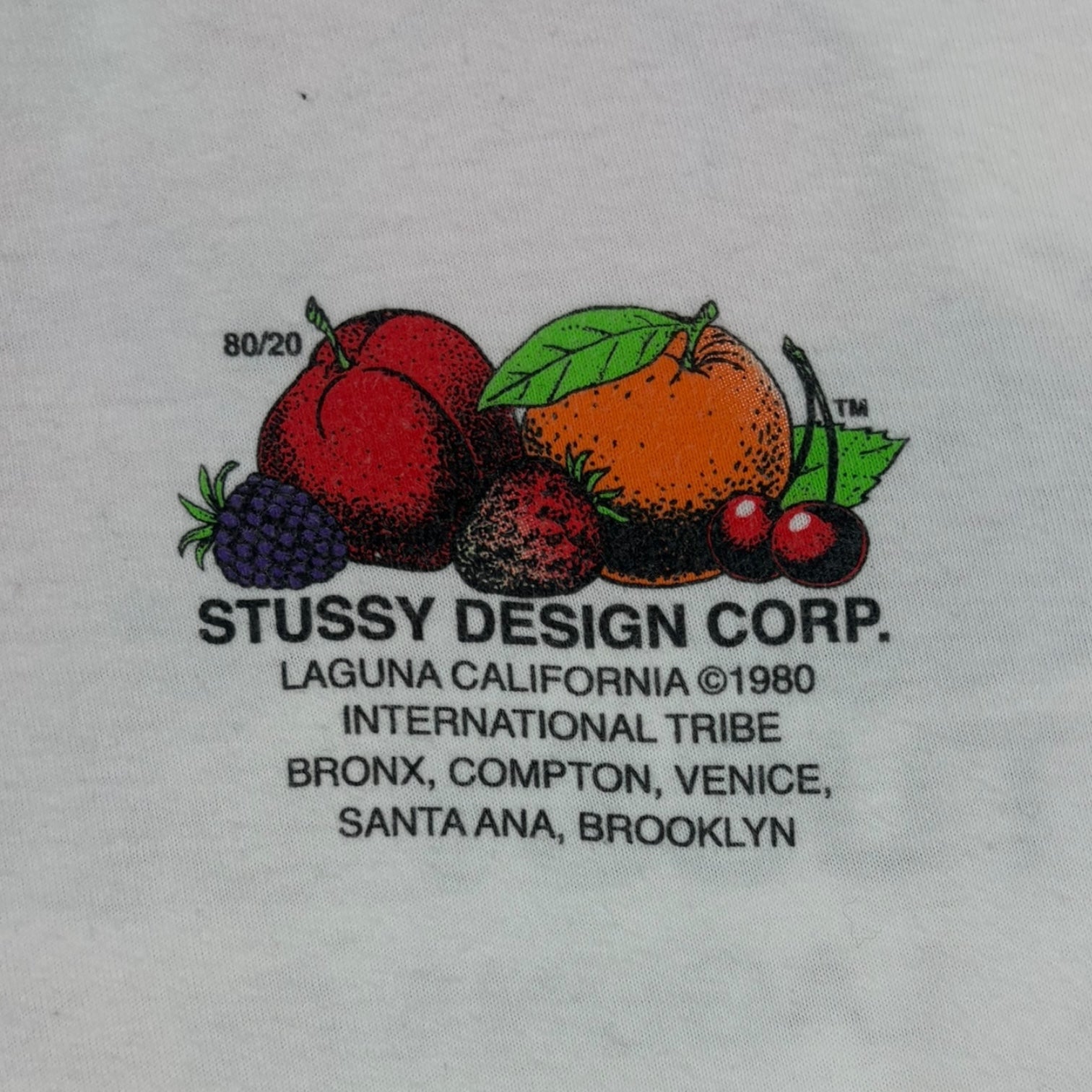 Stussy Fresh Fruit T-Shirt White