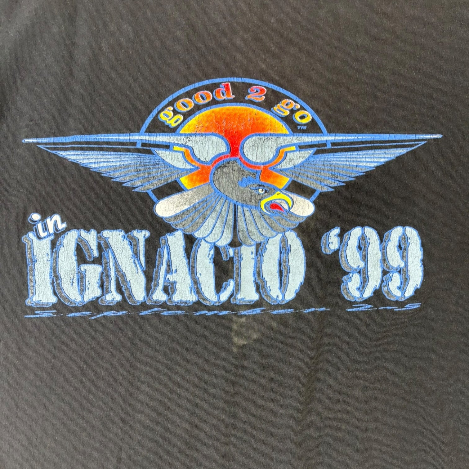 Vintage 1999 Good 2 Go In Ignacio T-Shirt Black