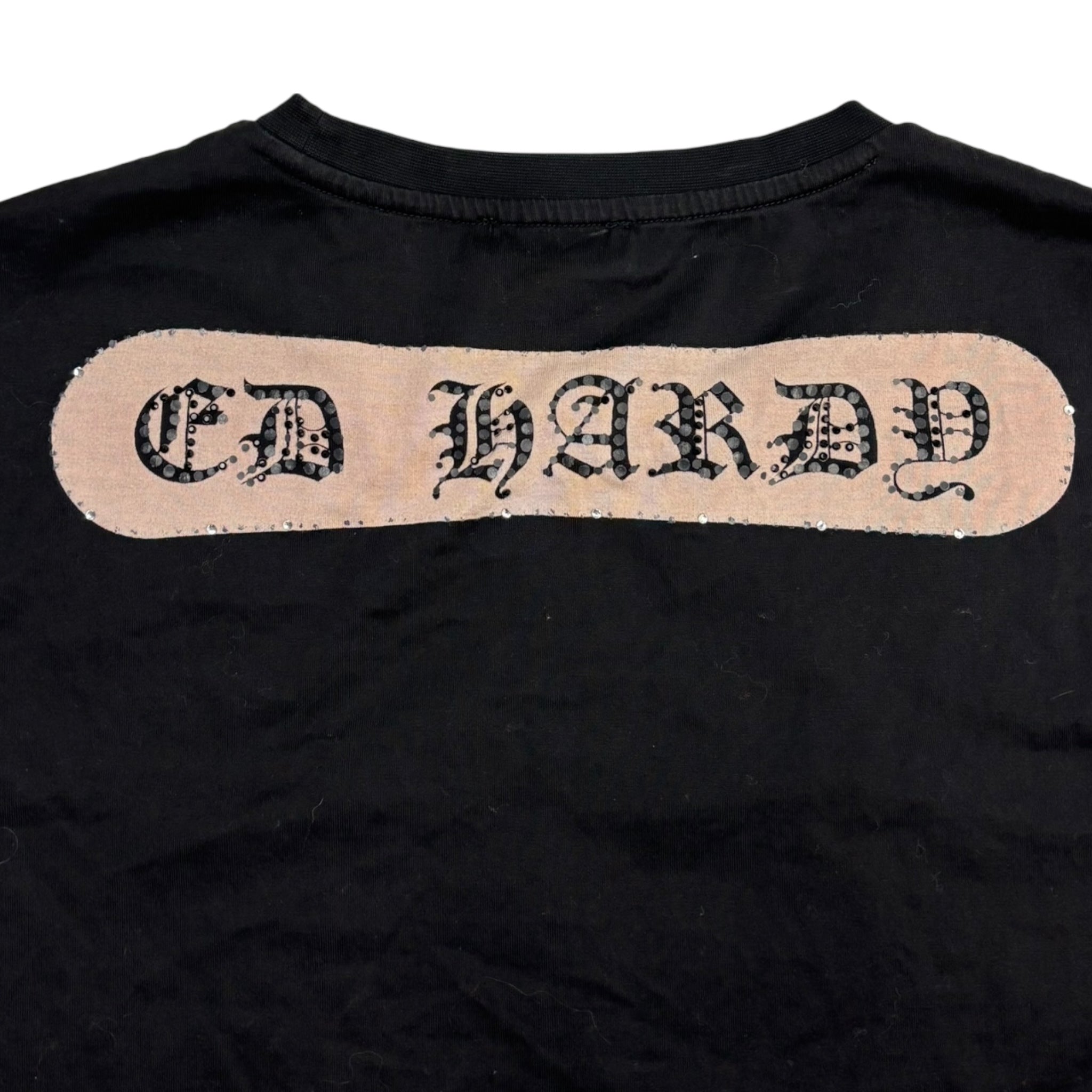 Vintage Ed Hardy Snowboard Rhinestone T-Shirt