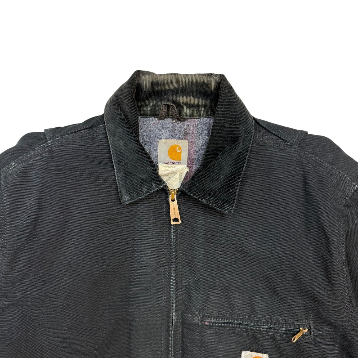 Vintage Carhartt Detroit Blanket Lined Jacket Black