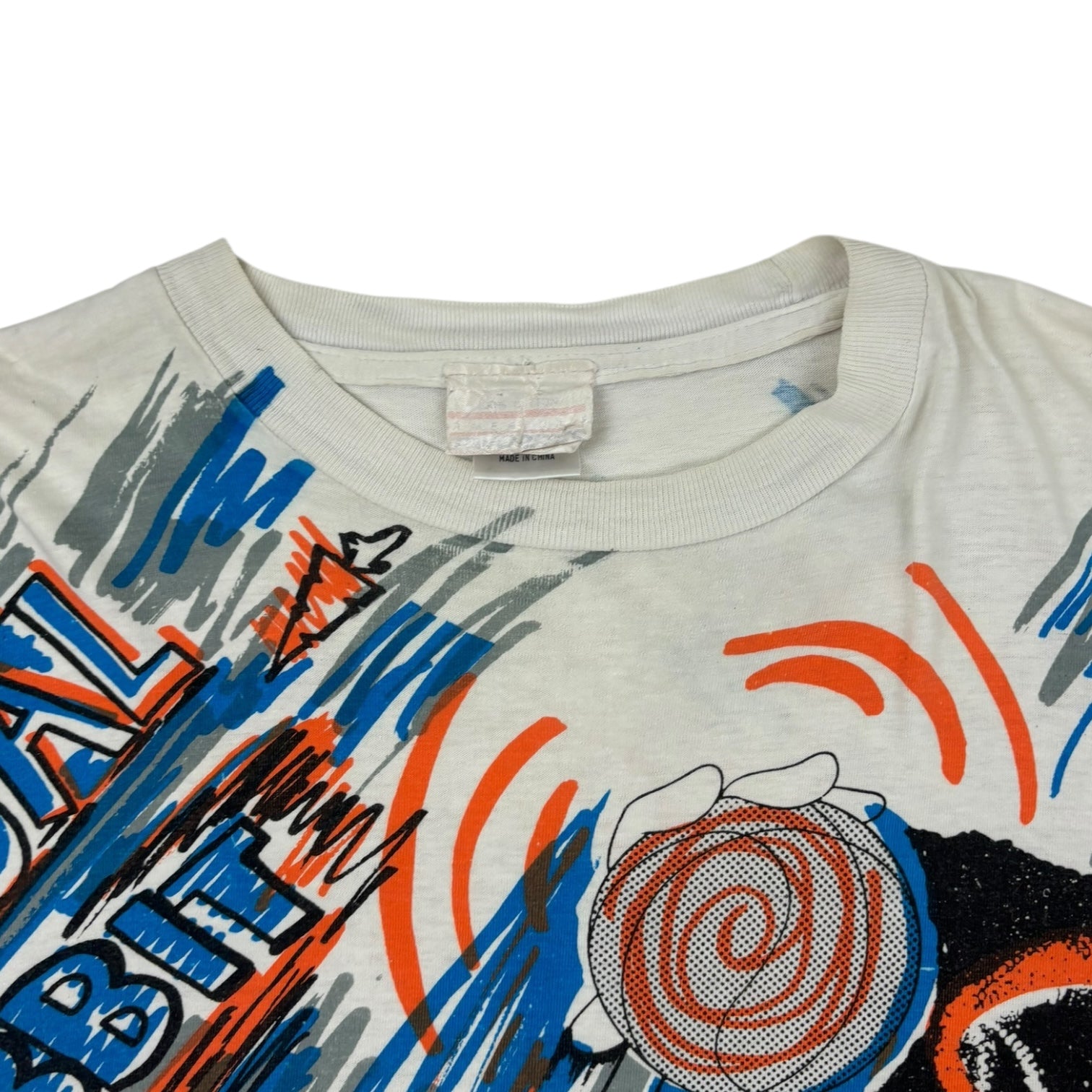 Vintage 1993 Bugs Bunny “America’s Favourite” Basketball AOP T-Shirt White