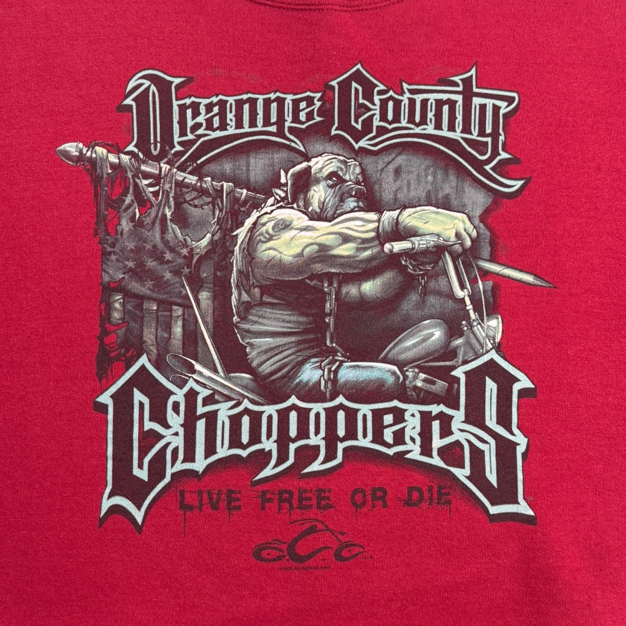 Vintage Orange County Choppers Live Free Or Die Crewneck