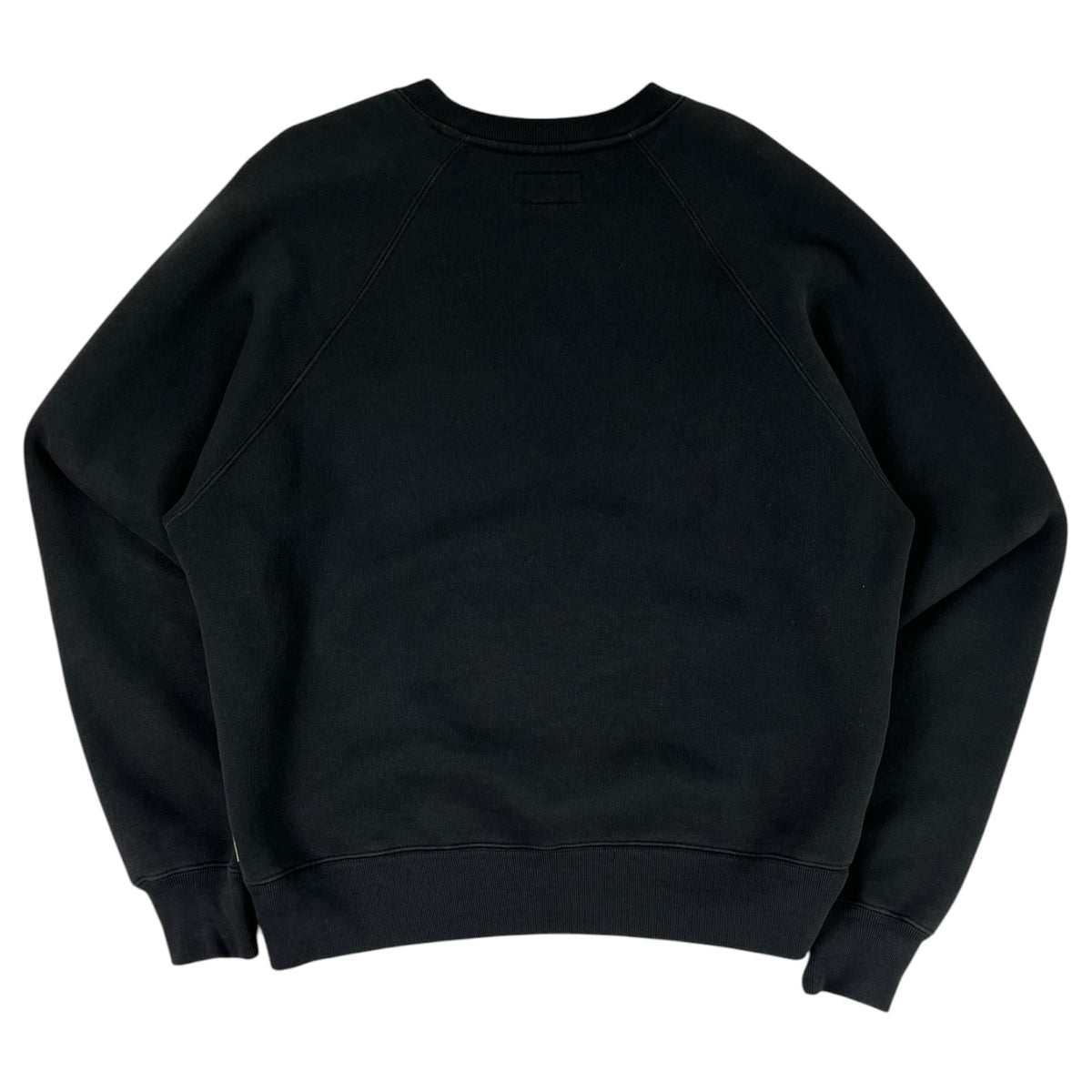 Stussy Fleece Raglan Crewneck Sweatshirt Black