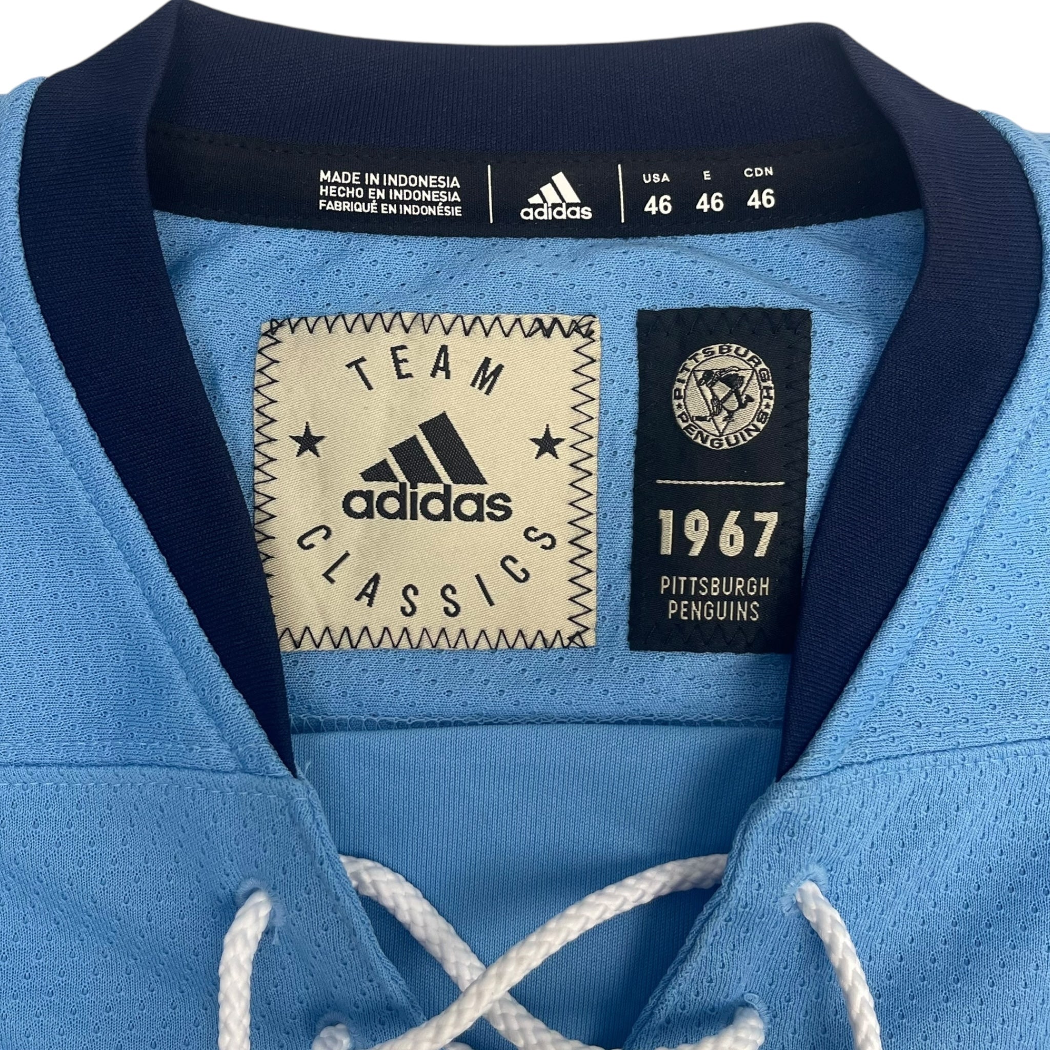 Pittsburgh Penguins Adidas Throwback Jersey Blue