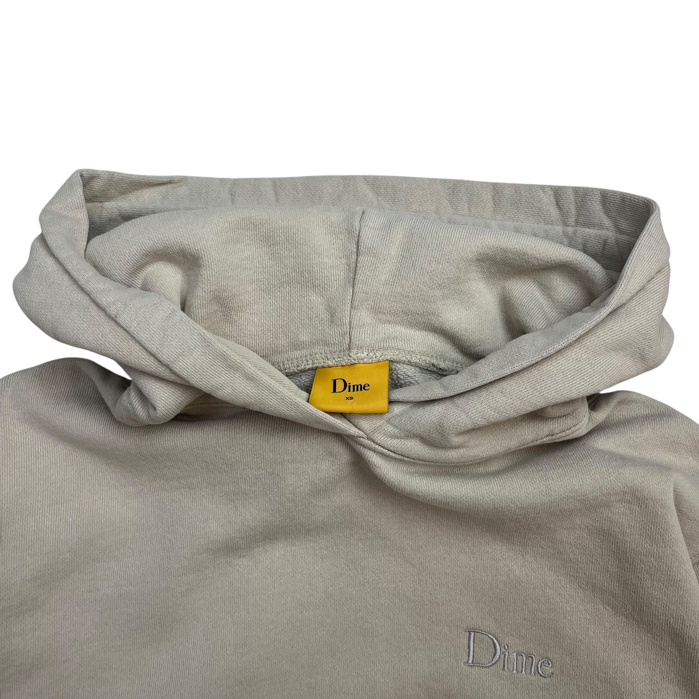 Dime Blank Hoodie Cream White