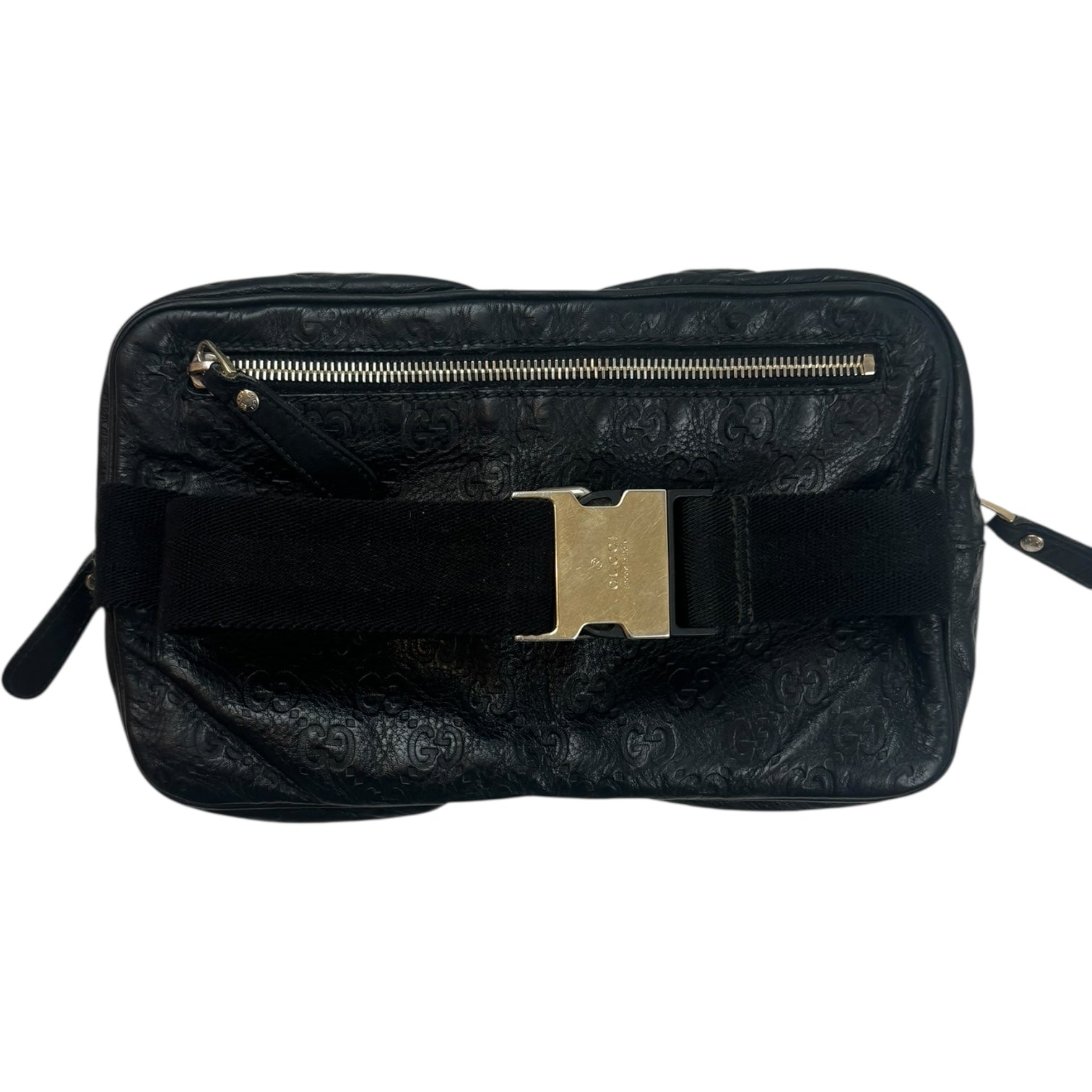 Gucci Guccissima Leather Belt Bag Black