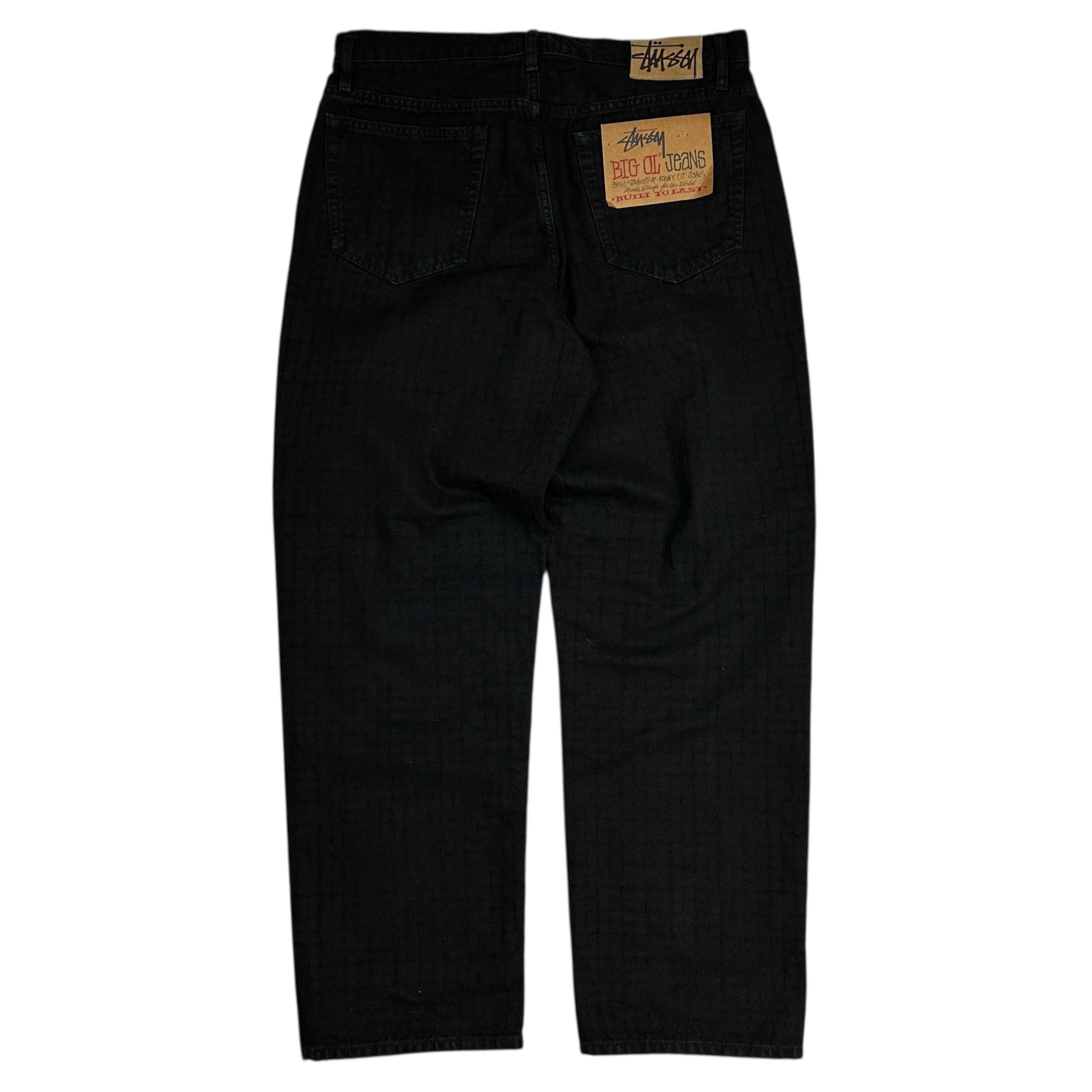 Stussy Big Ol’ Needlepunch Canvas Denim Black