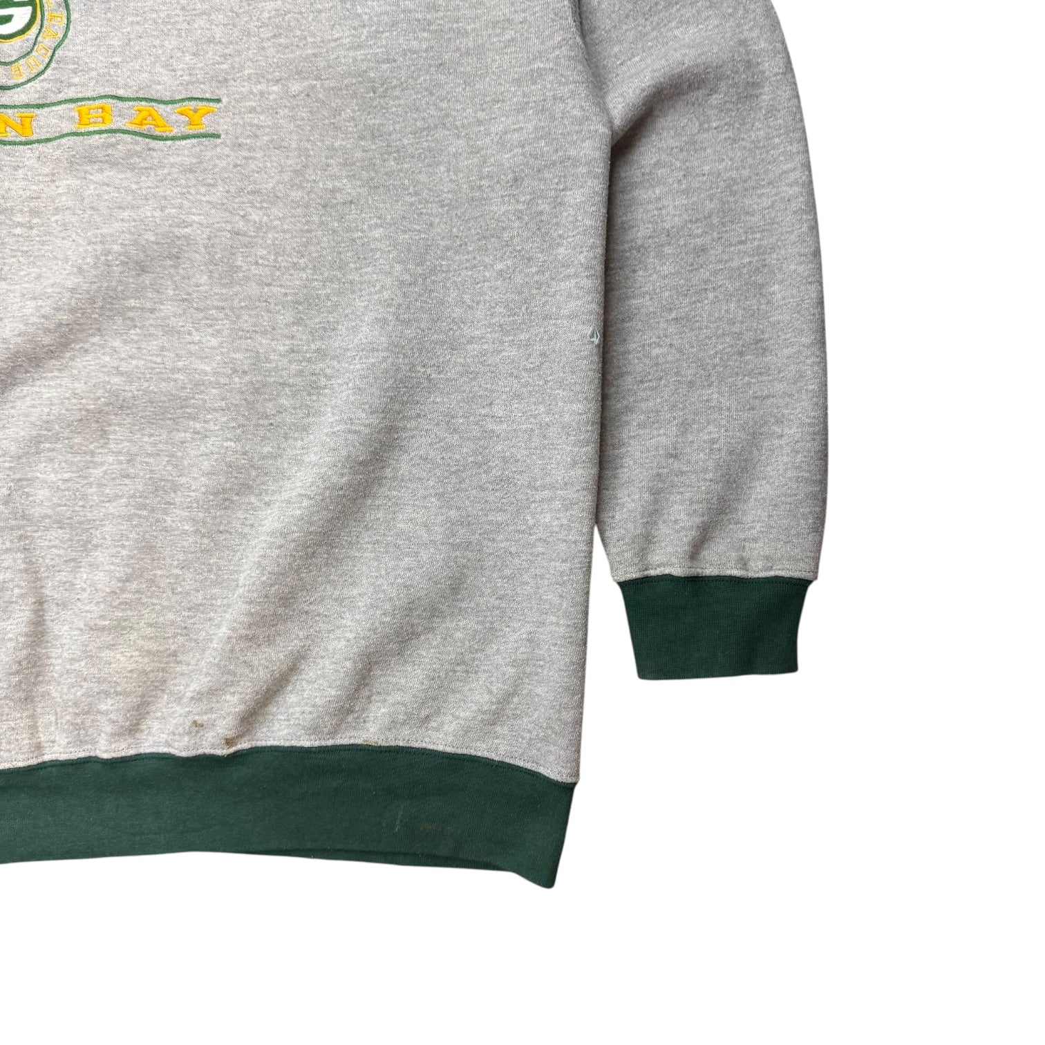 Vintage Green Bay Packers Crewneck Sweater Grey/Green
