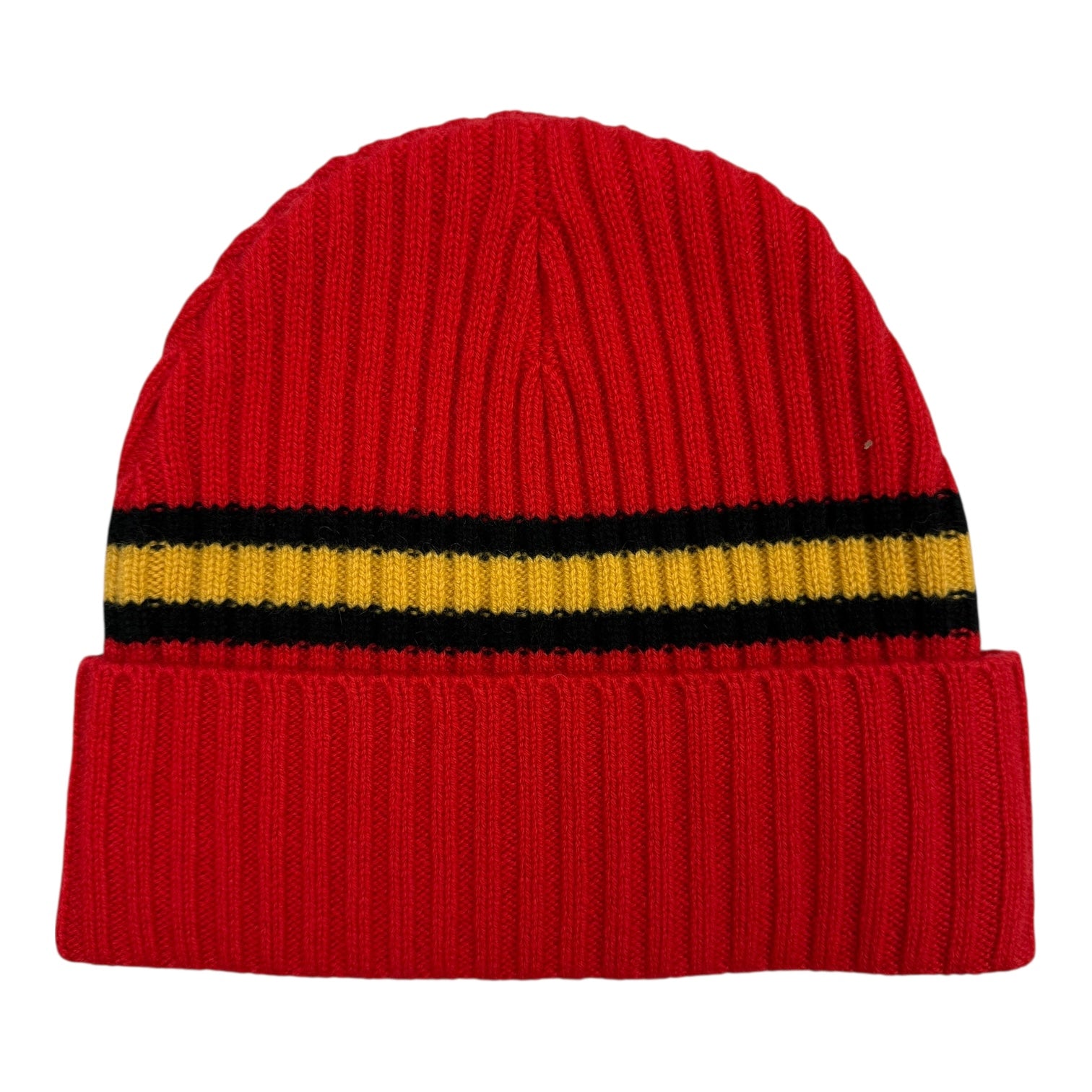 Supreme Stripe Cashmere Beanie Red