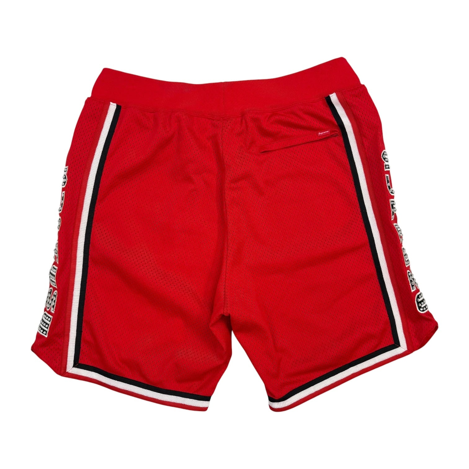 Supreme Rhinestone Basketball Shorts Red