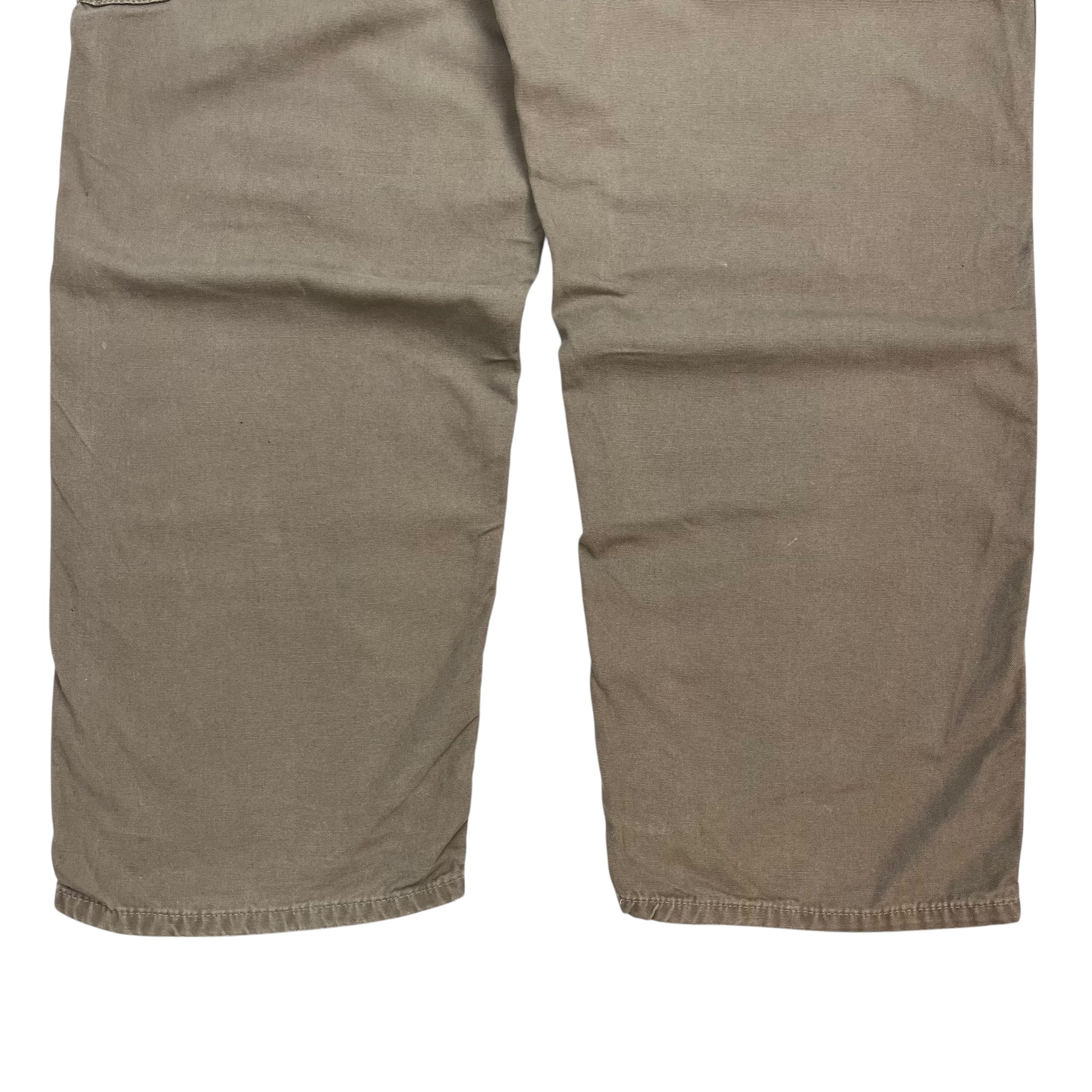 Vintage Carhartt Dungaree Pants Grey Beige