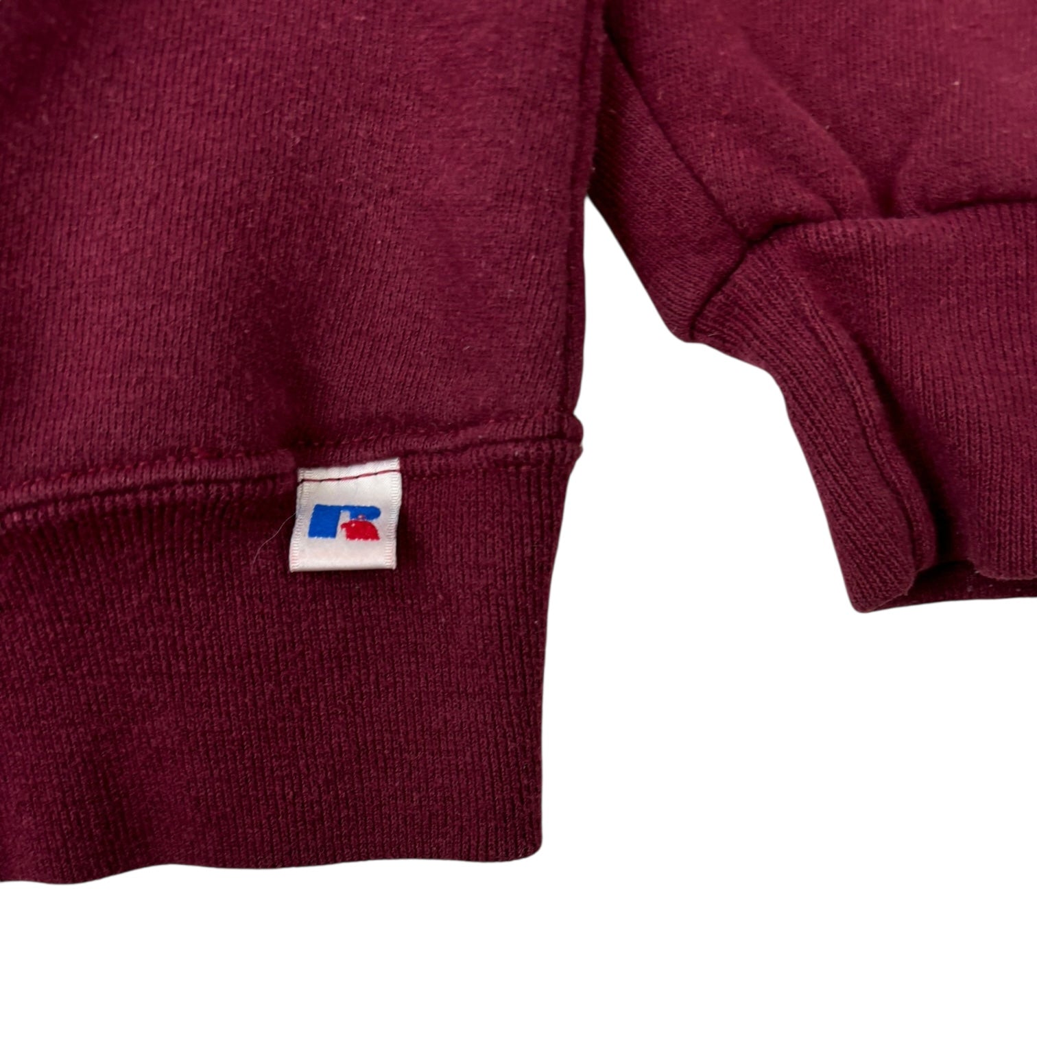 Vintage Russell Athletics Quarter-Zip Sweatshirt Maroon