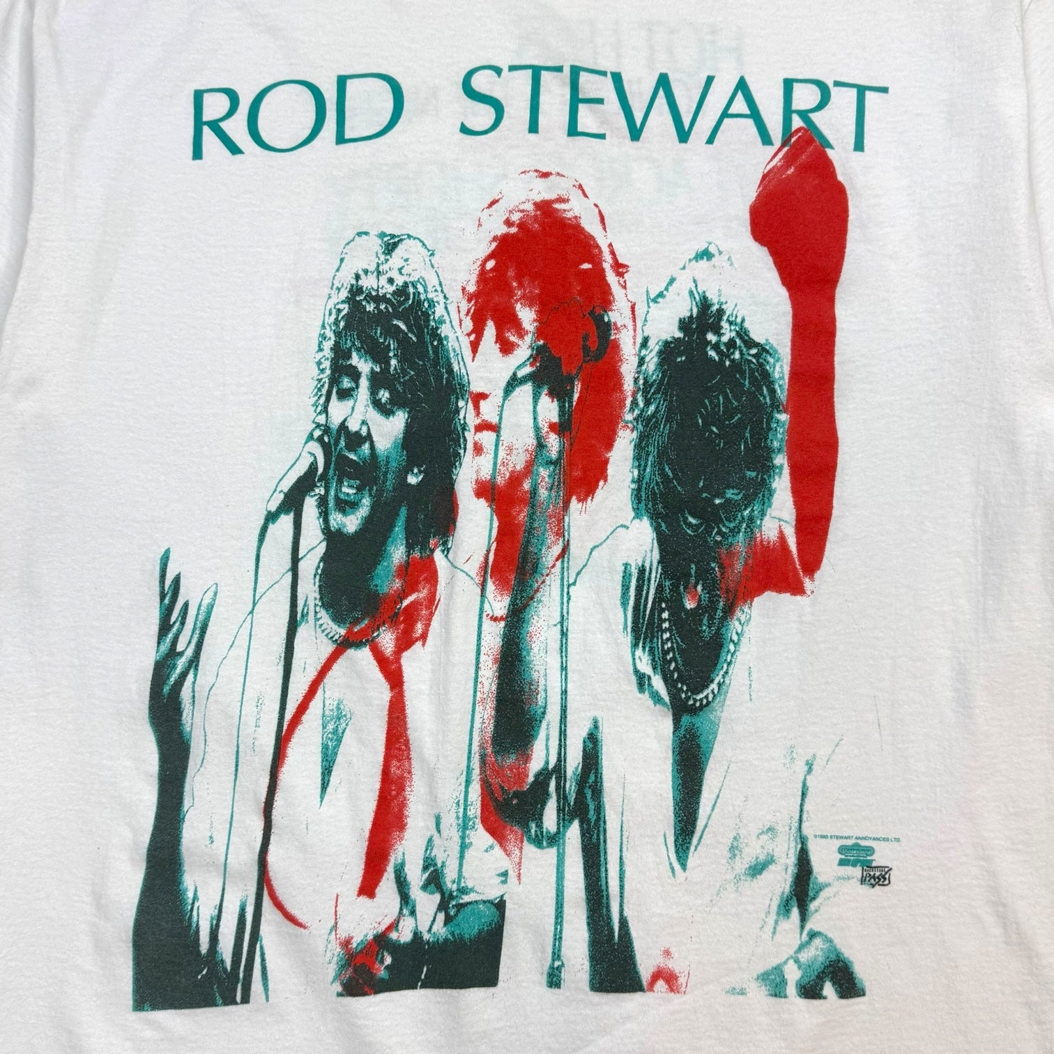 1993 Rod Stewart Tee White