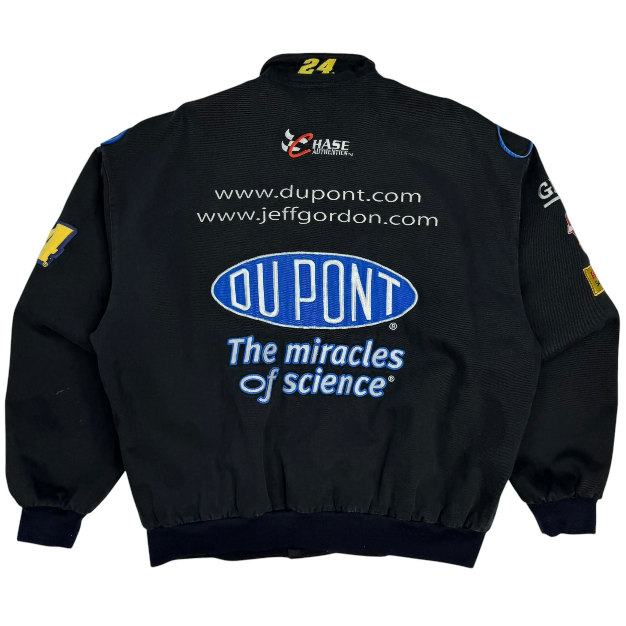Vintage Chase Authentics Jeff Gordon NASCAR Racing Jacket Black