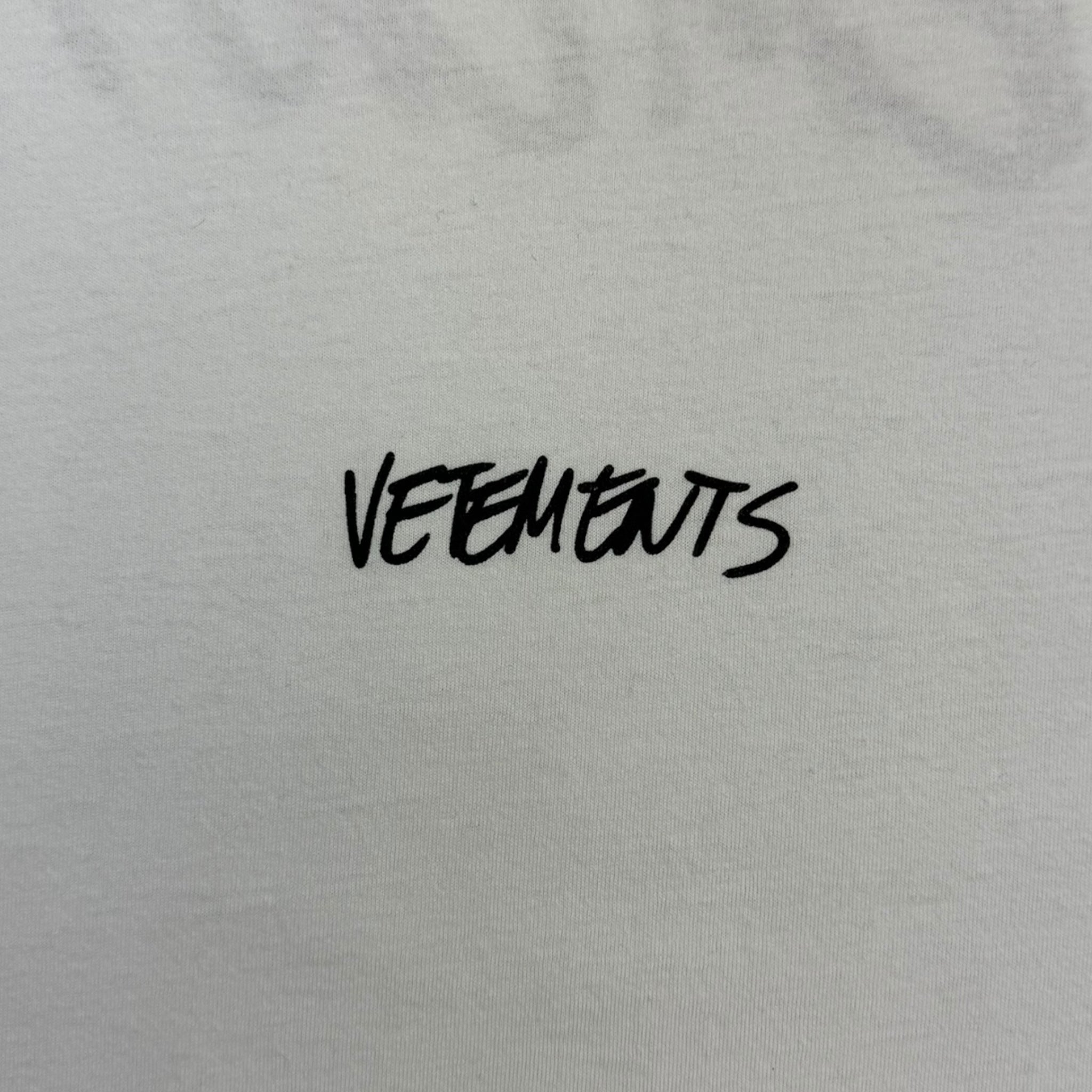 Vetements White Written Logo T-Shirt