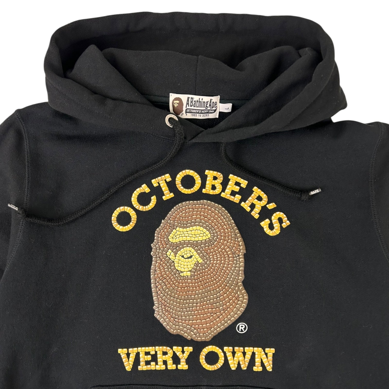Bape X Ovo Subway Tile Hoodie Black