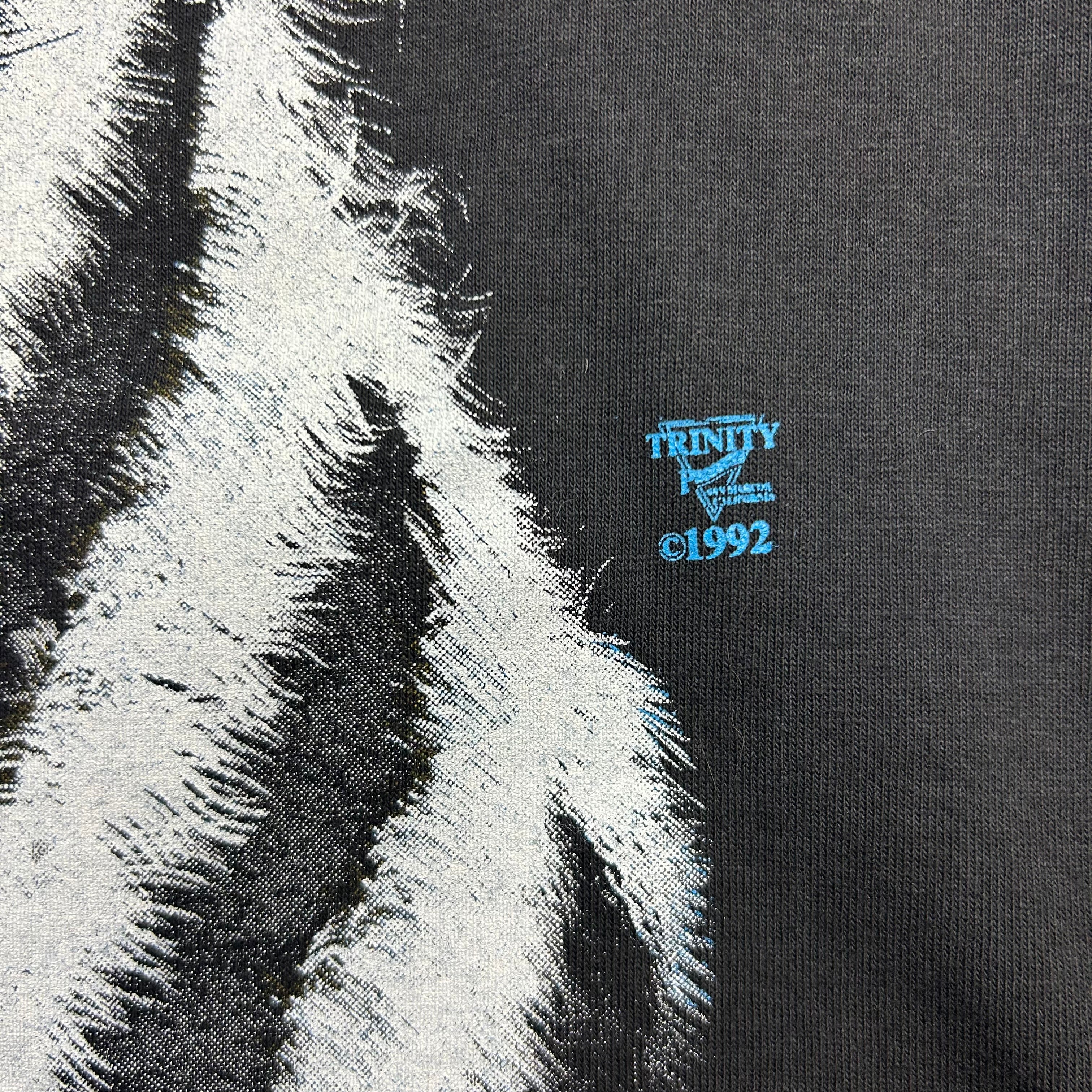 1992 White Lion Big Print Tee Black