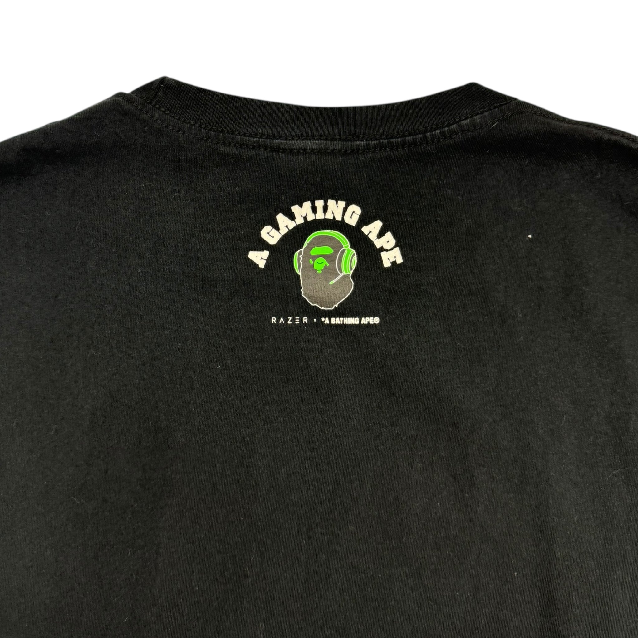 Bape x Razer Neon Camo Ape Head T-Shirt