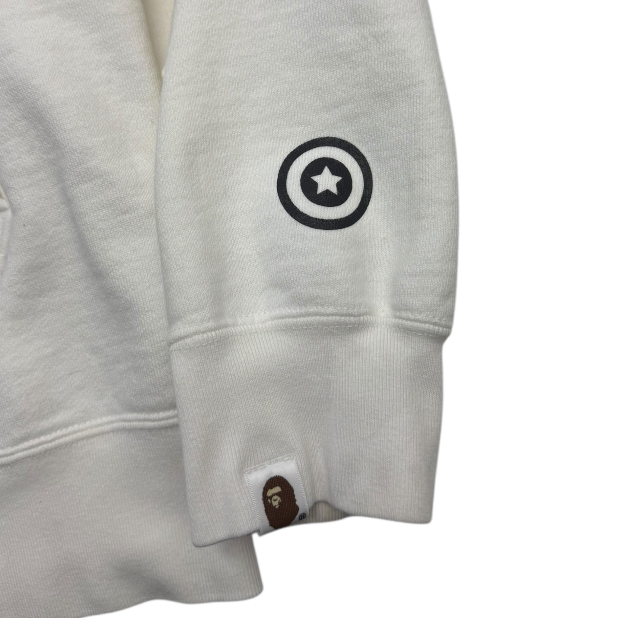 Bape White Tiger Full Zip Hoodie