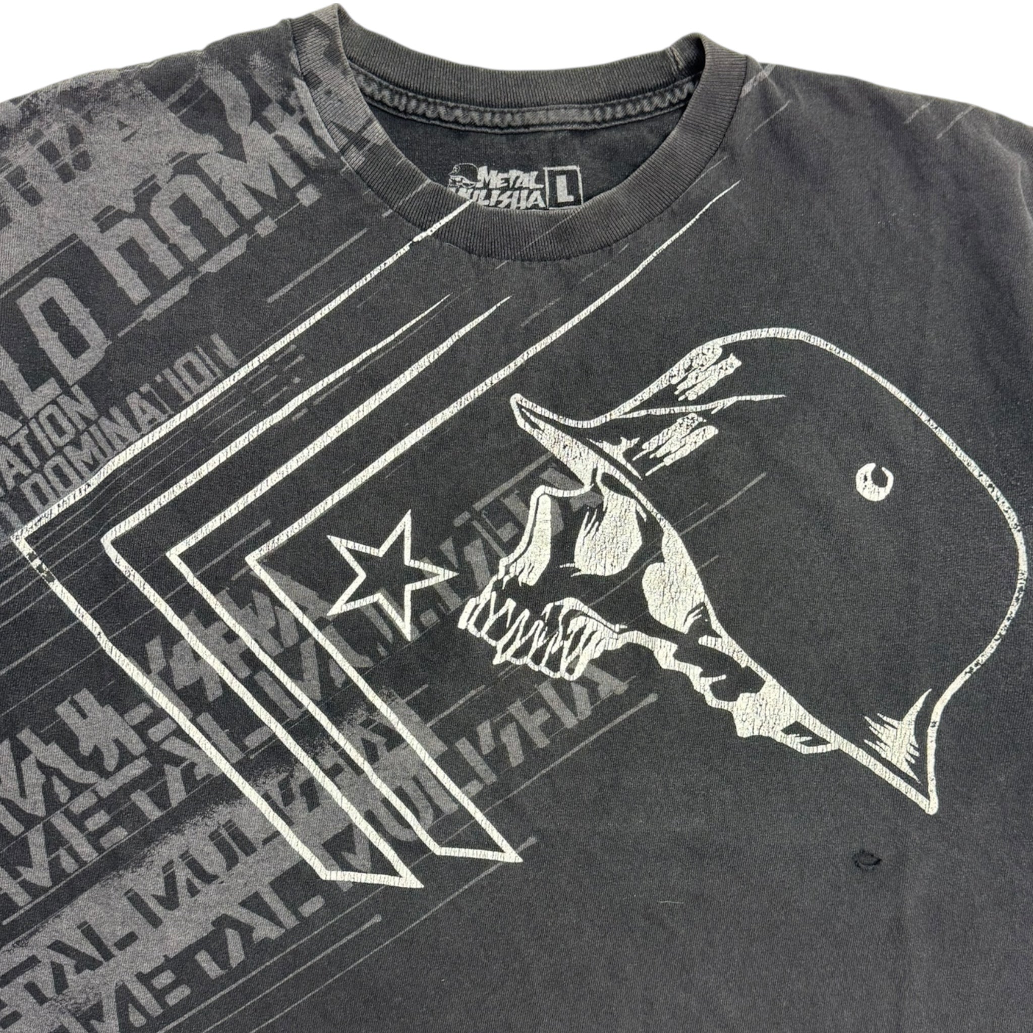 Y2K Metal Mulisha Mall Goth T-Shirt Faded Black