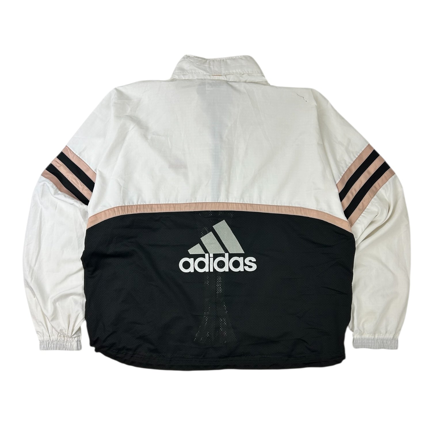 Vintage Adidas Windbreaker Jacket White/Black