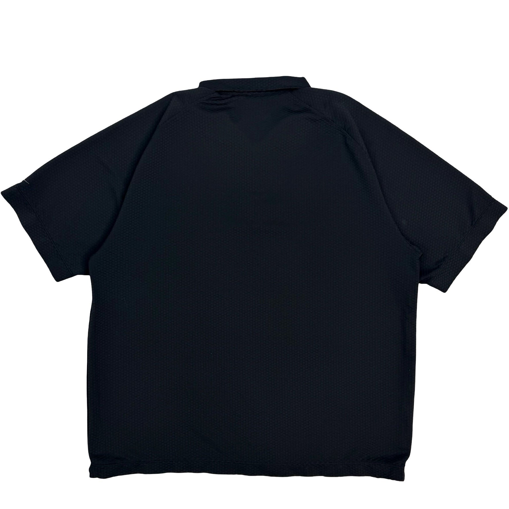 Vintage Nike Golf Zip Up Polo Shirt Black