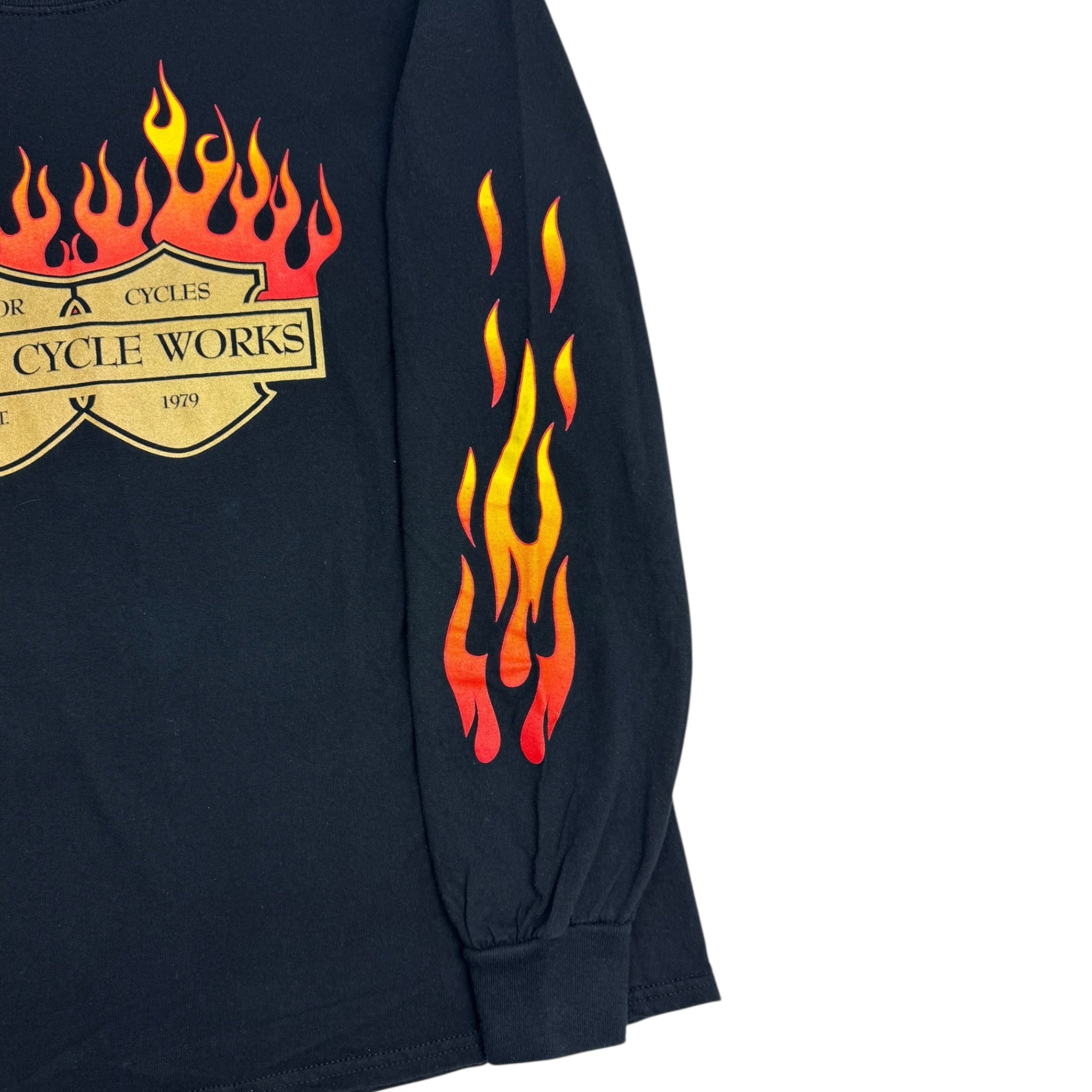 Vintage Toad Motorcycles Flame Longsleeve Shirt