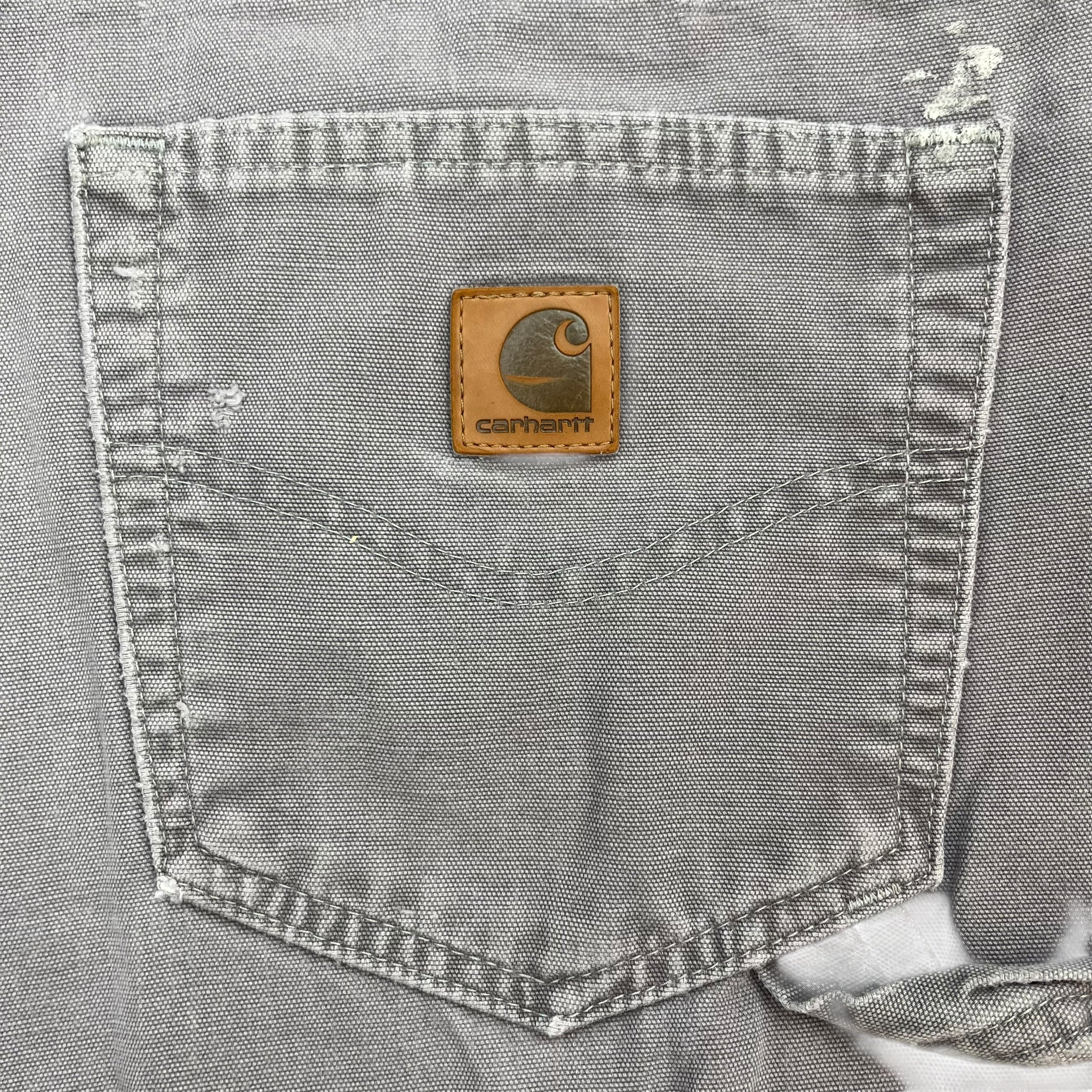 Vintage Carhartt Dungaree Pants Light Grey