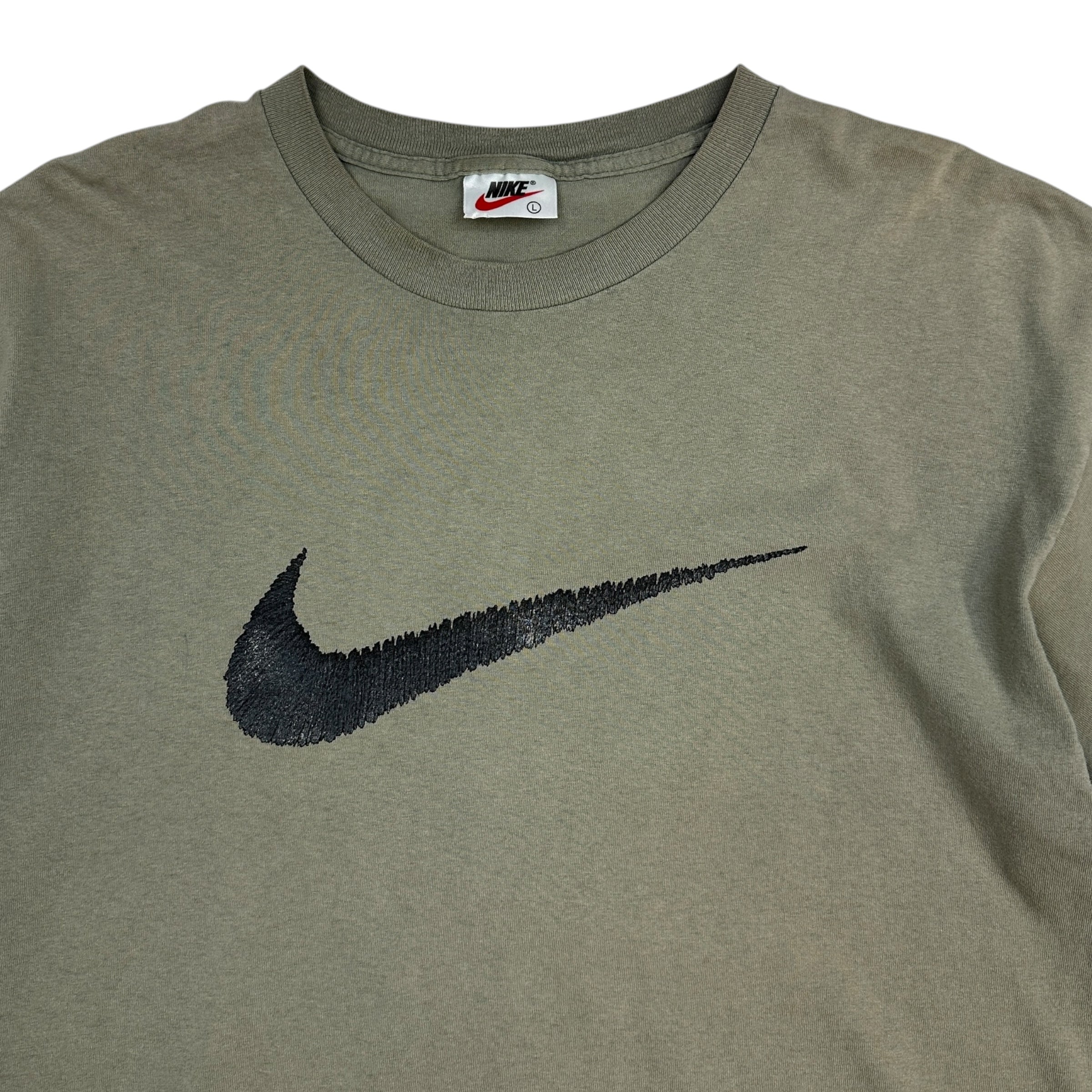 Vintage Nike Big Swoosh Tee Taupe