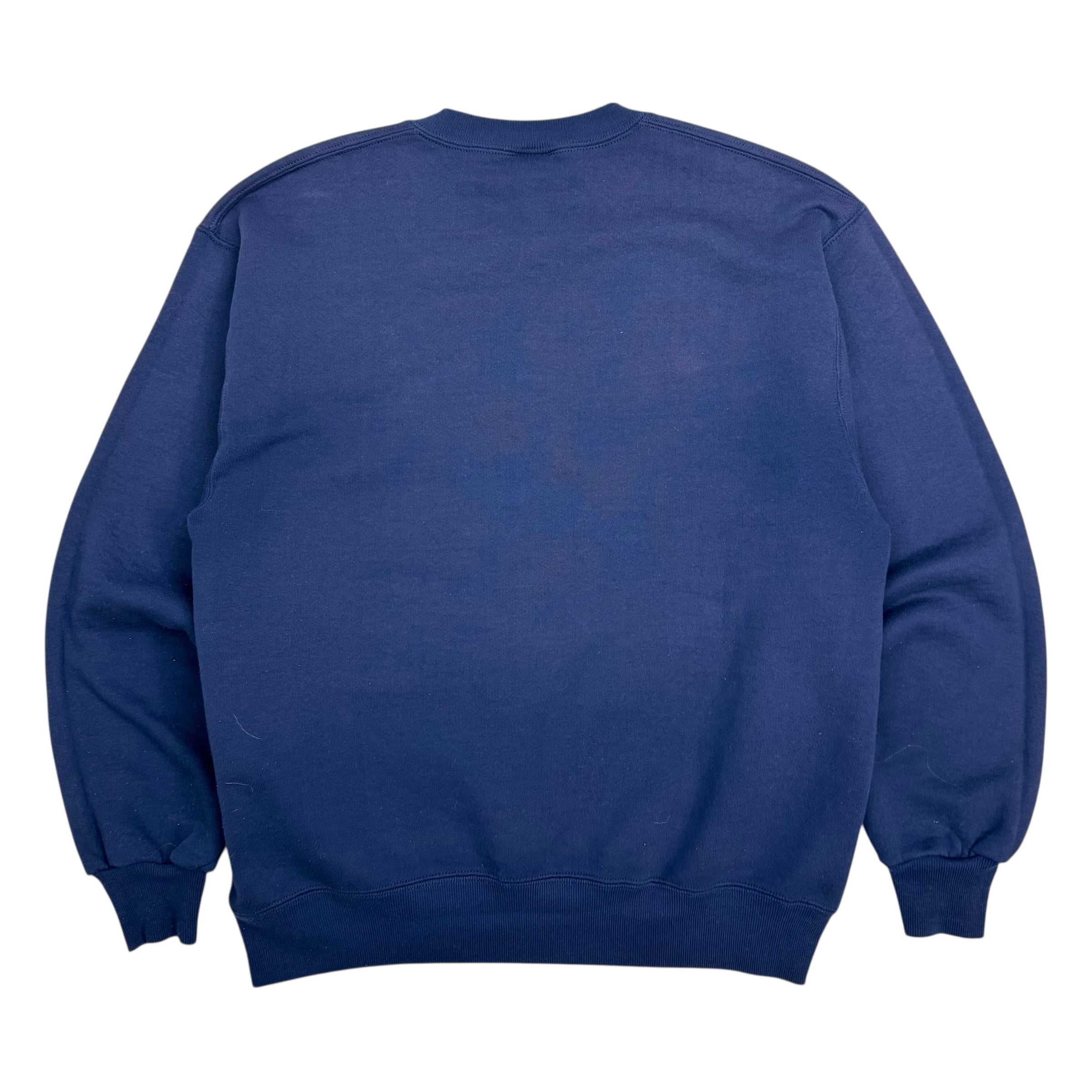 Vintage Russell Athletics Blank Crewneck Navy Blue