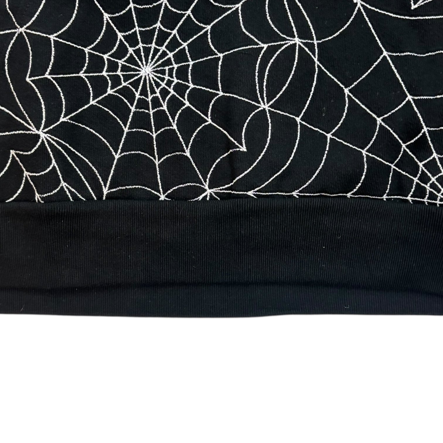 Sp5der Embroidered AOP Hoodie Black