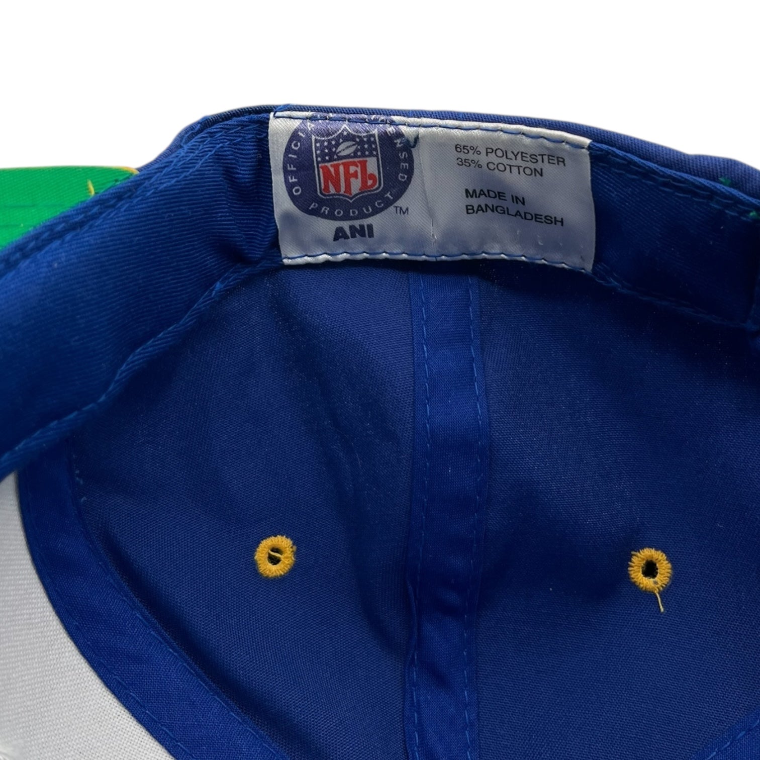 Vintage St. Louis Rams Snapback Hat Blue/Yellow
